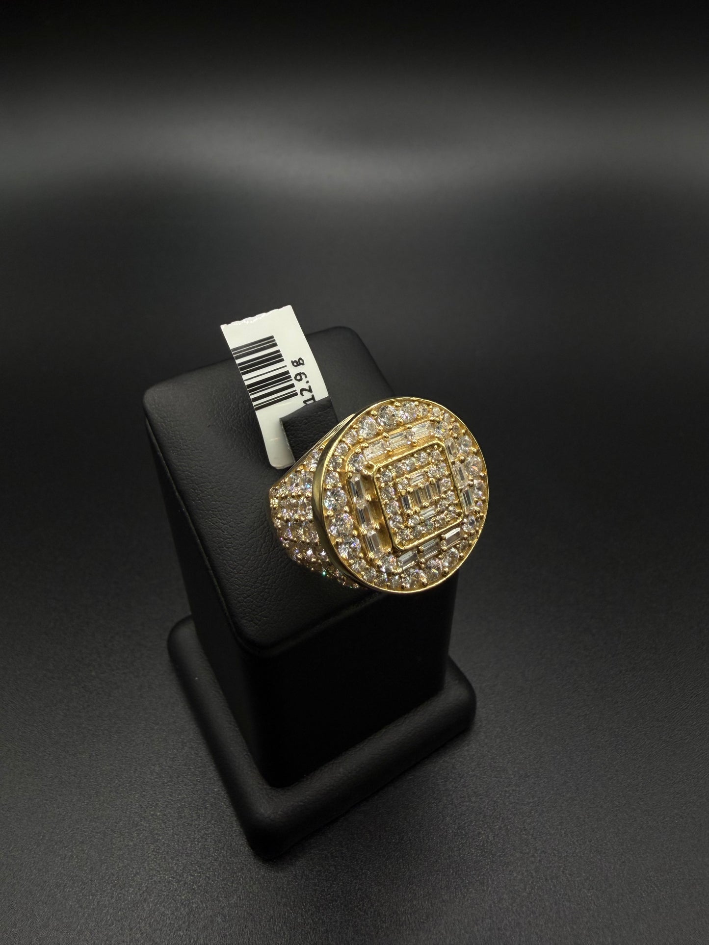 14k Gold Ring with Stones, Size 11