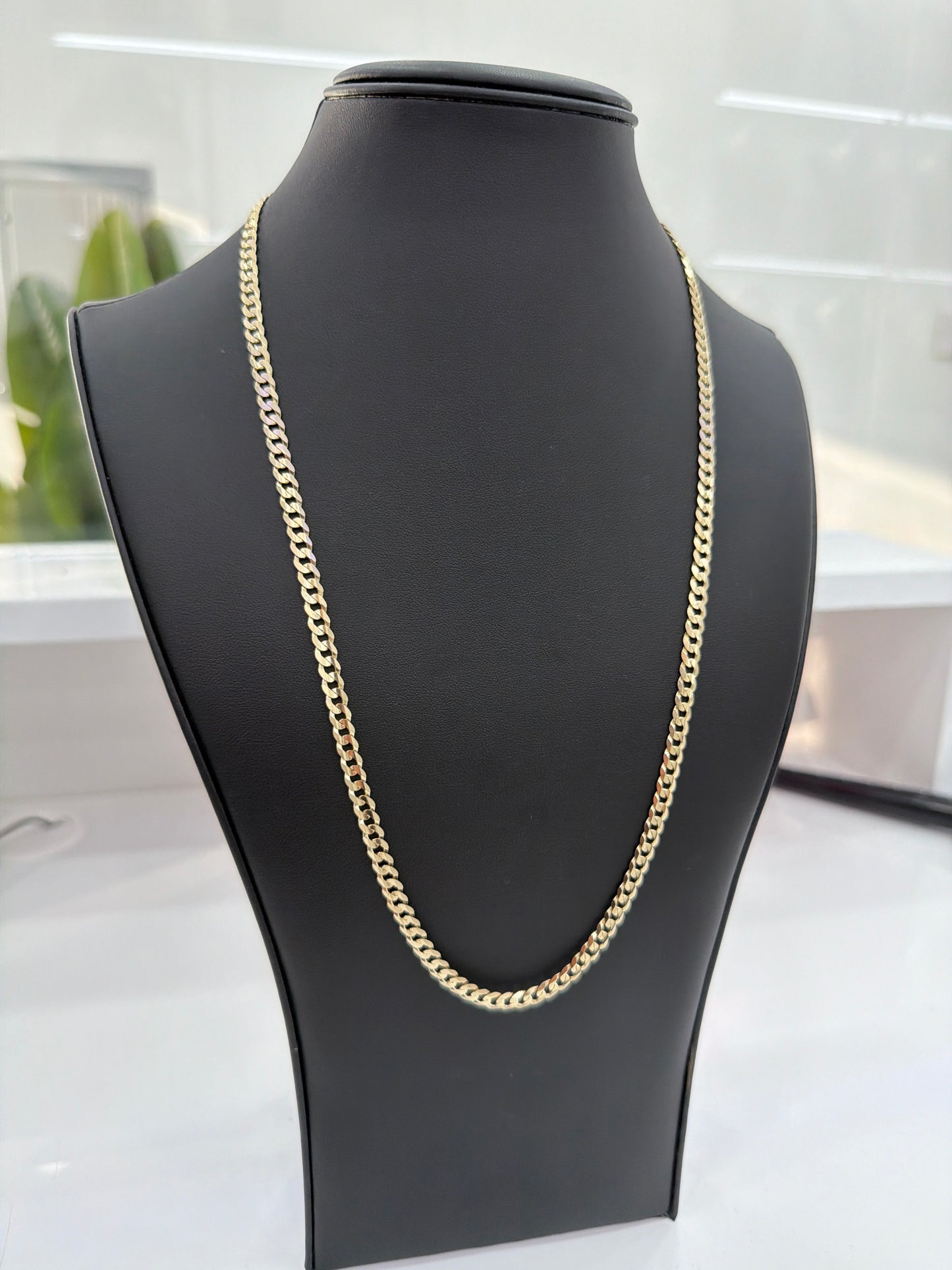 Hammered chain 10k 5 mm
