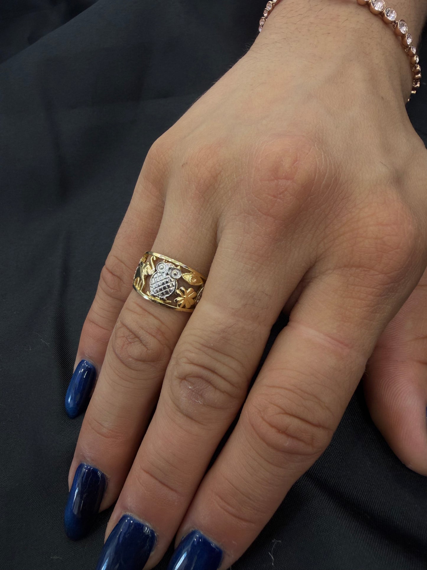 Women's "Luck" Ring – 10K Gold, Size 7.5