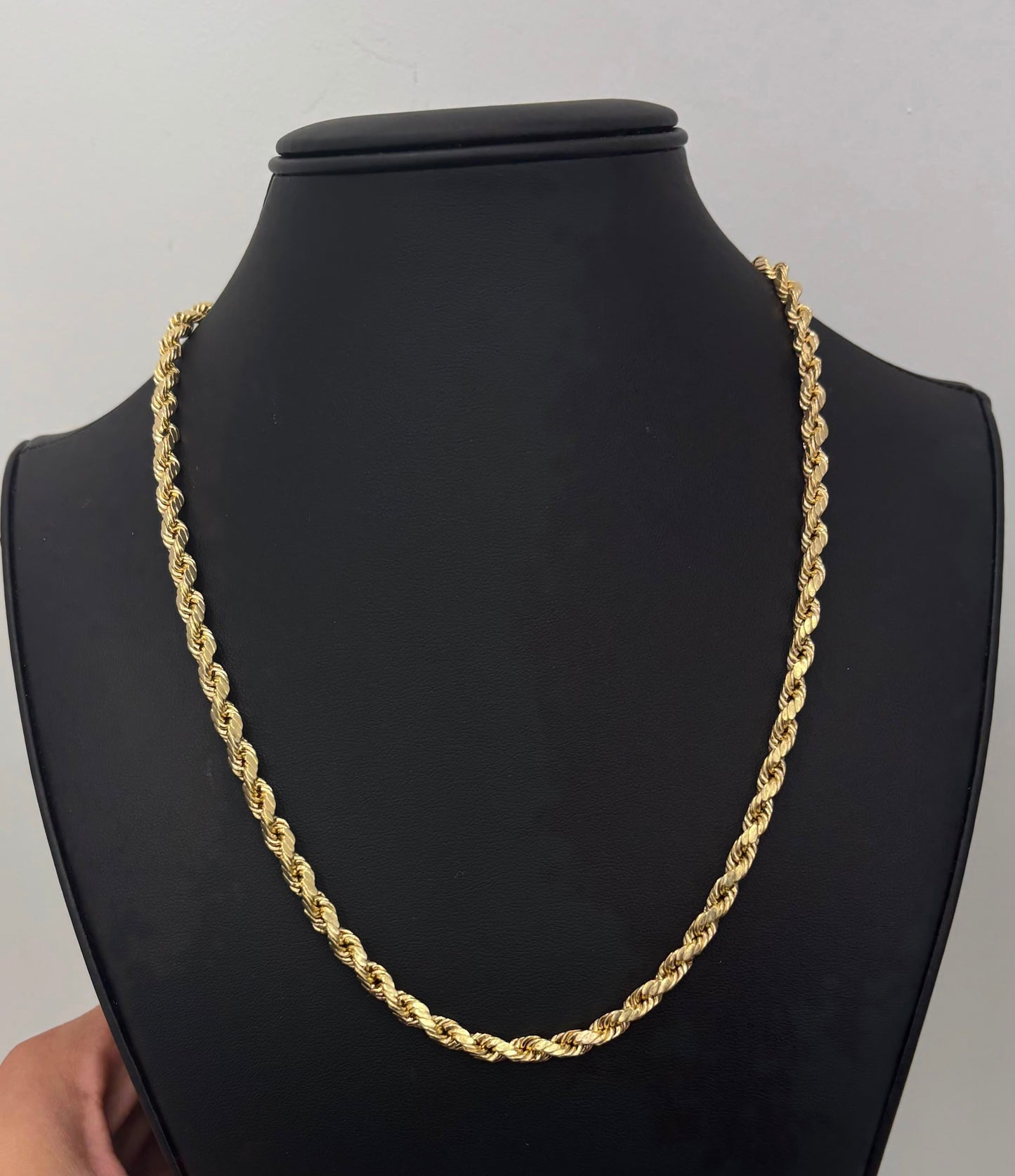 Twisted Rope Chain 10k Gold