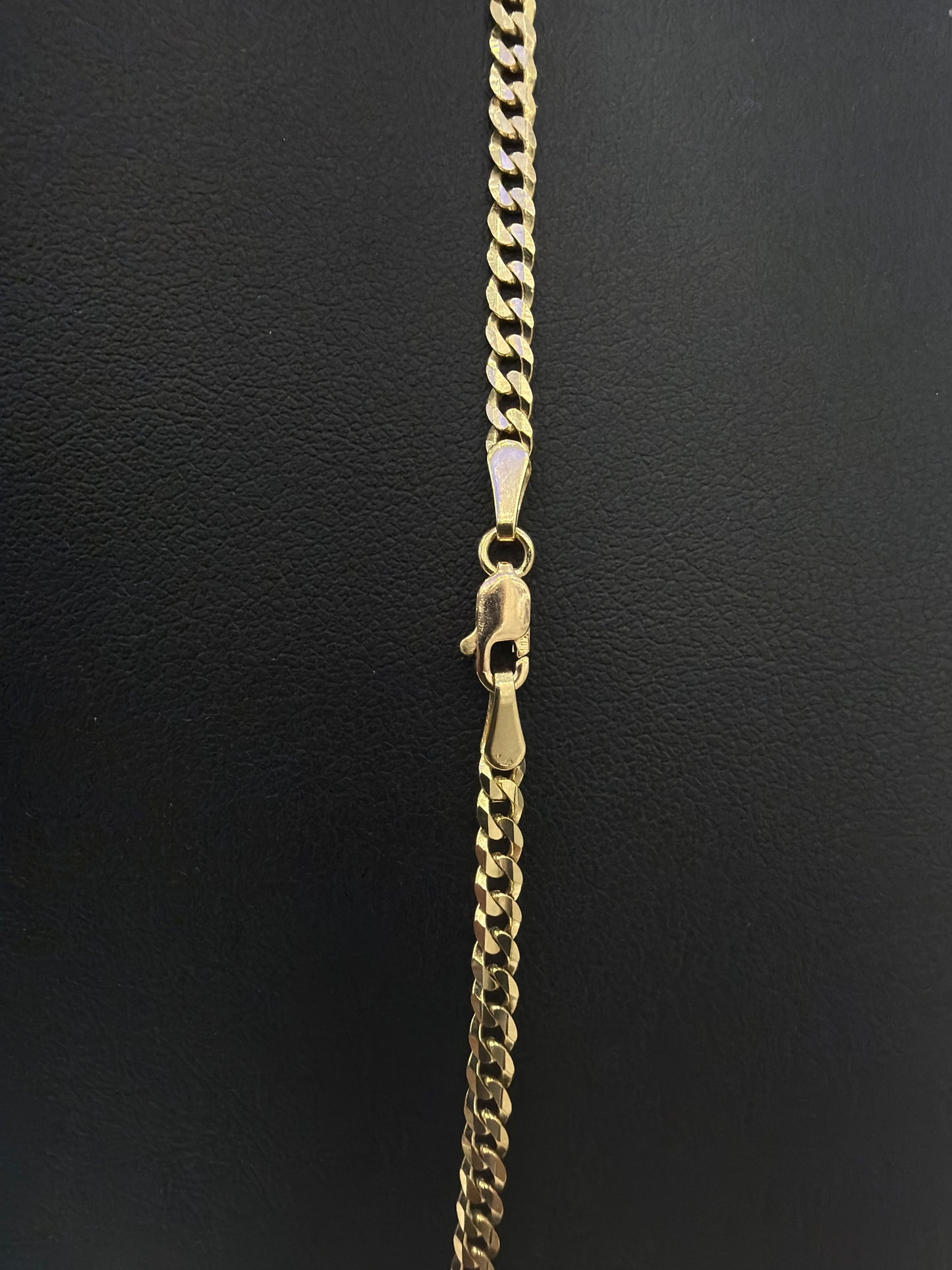 10K Gold Shine-Cut Chain, 3 mm