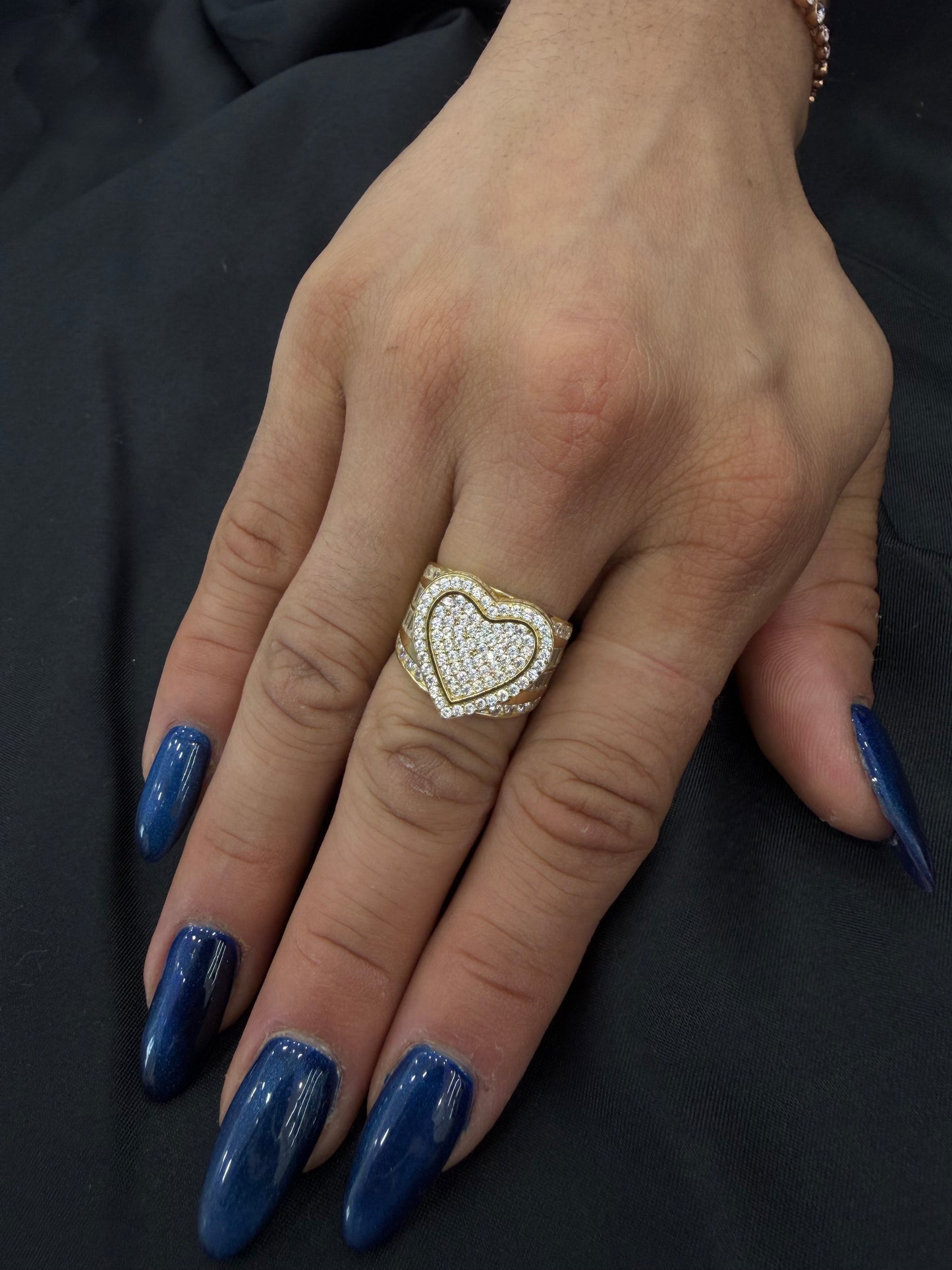 Women's 14k Gold Heart Ring, Size 8