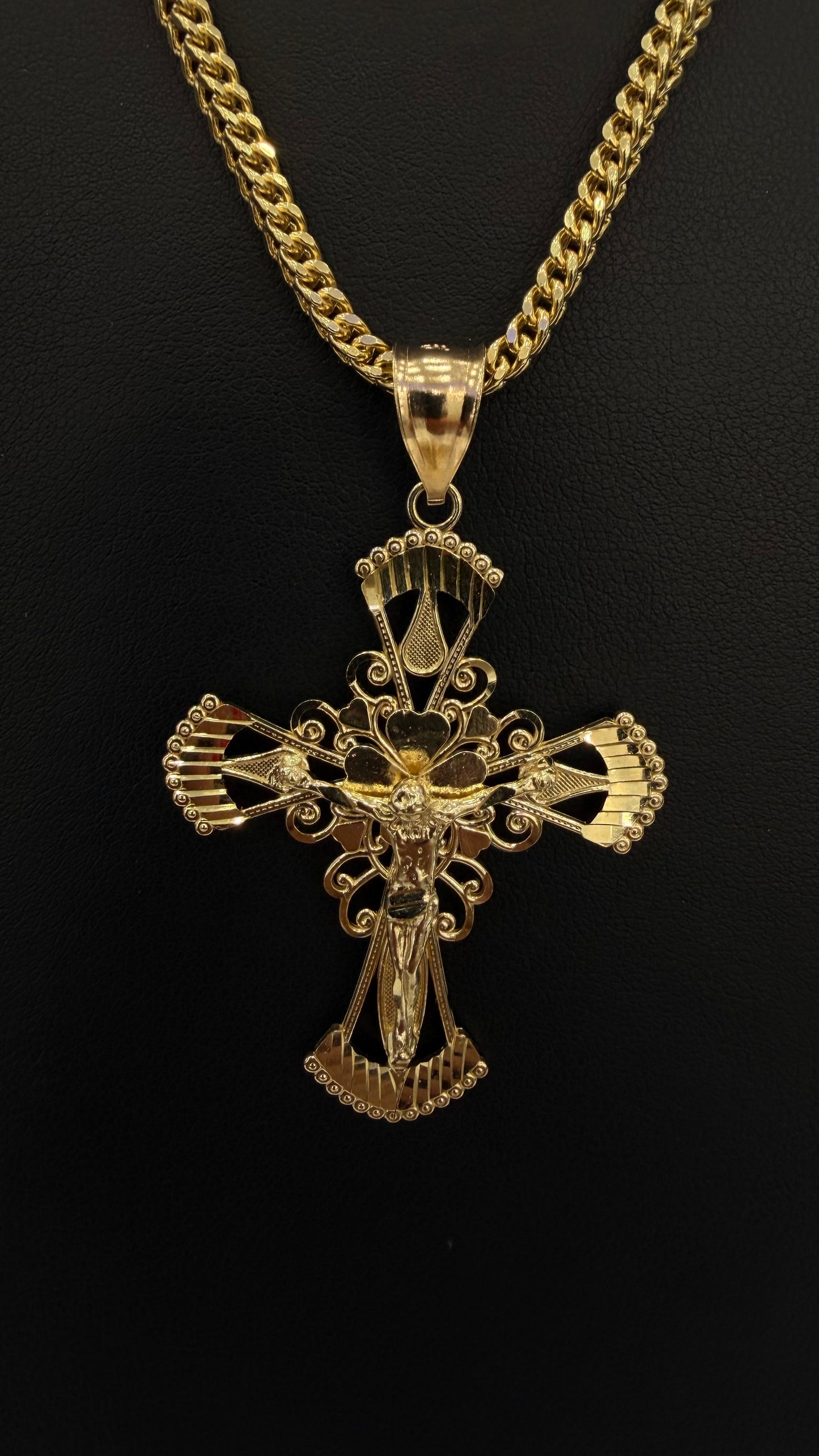 Jesus Cross Pendant 10k gold