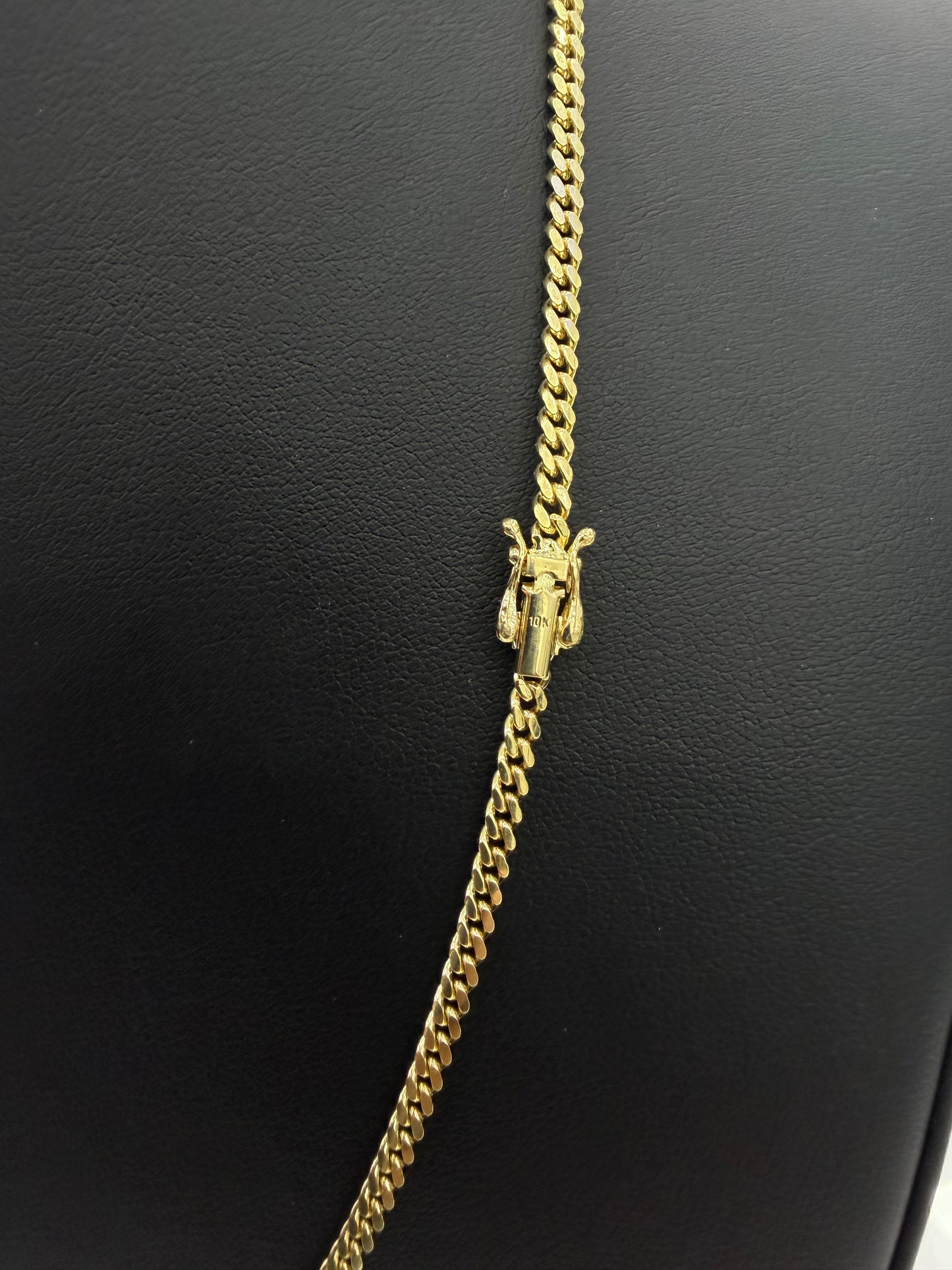 Solid Cuban Chain 10k 3 mm x 20”