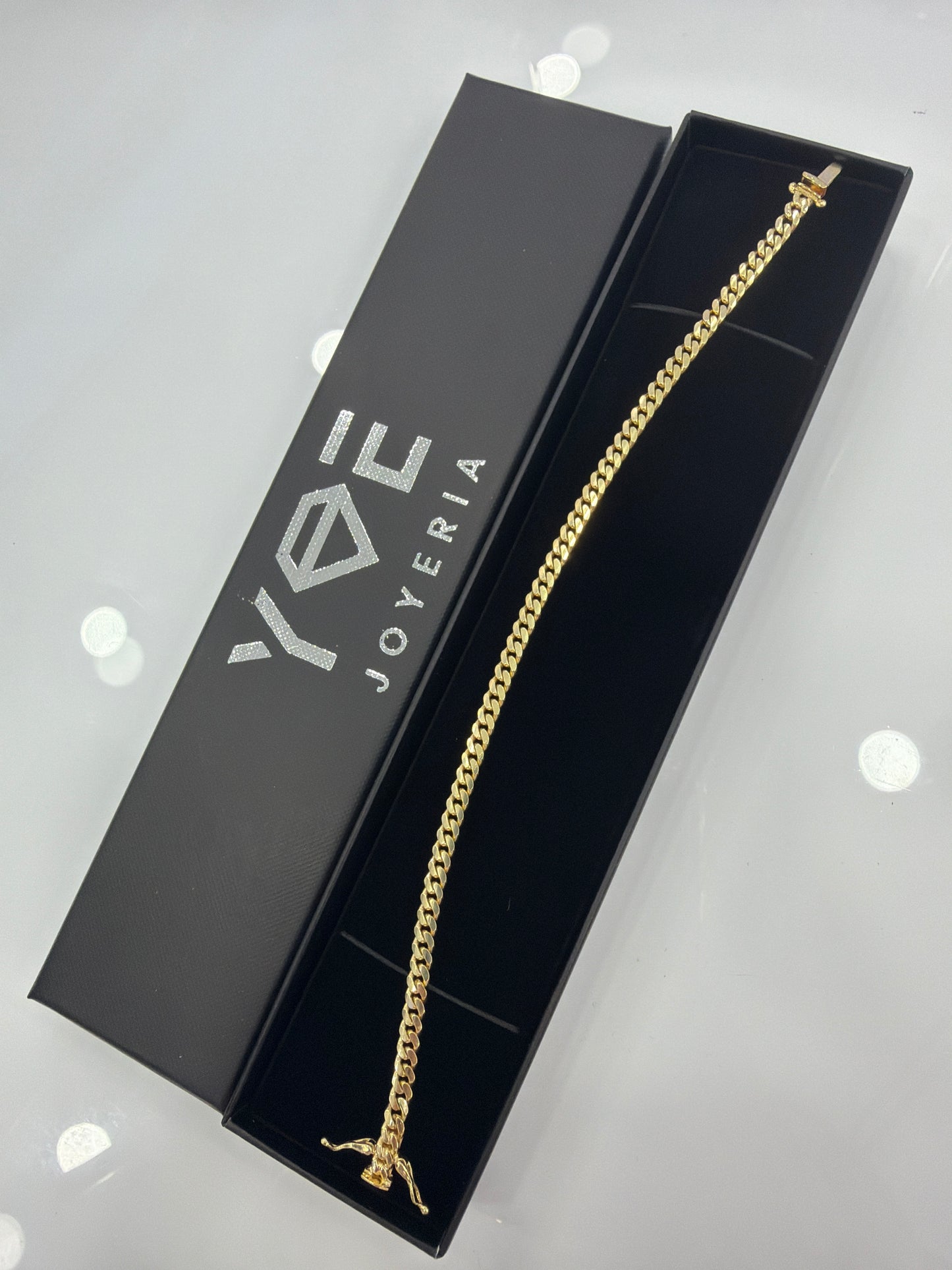 Solid Cuban Link Bracelet 10k 4mm x 8”