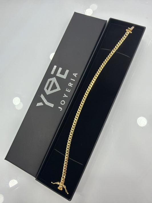 Solid Cuban Link Bracelet 10k 4mm x 8”