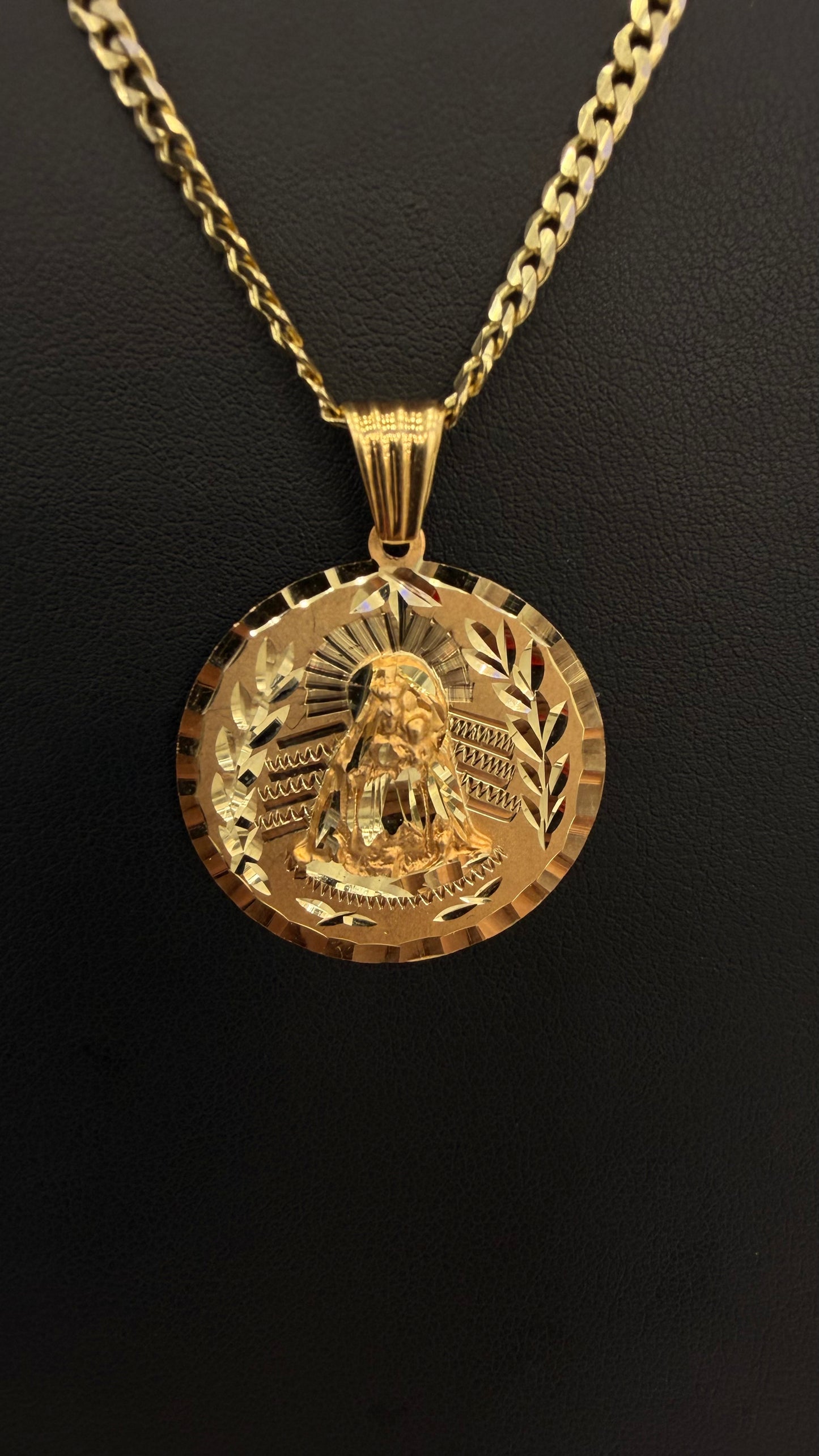 Virgin of Charity Pendant 10k gold