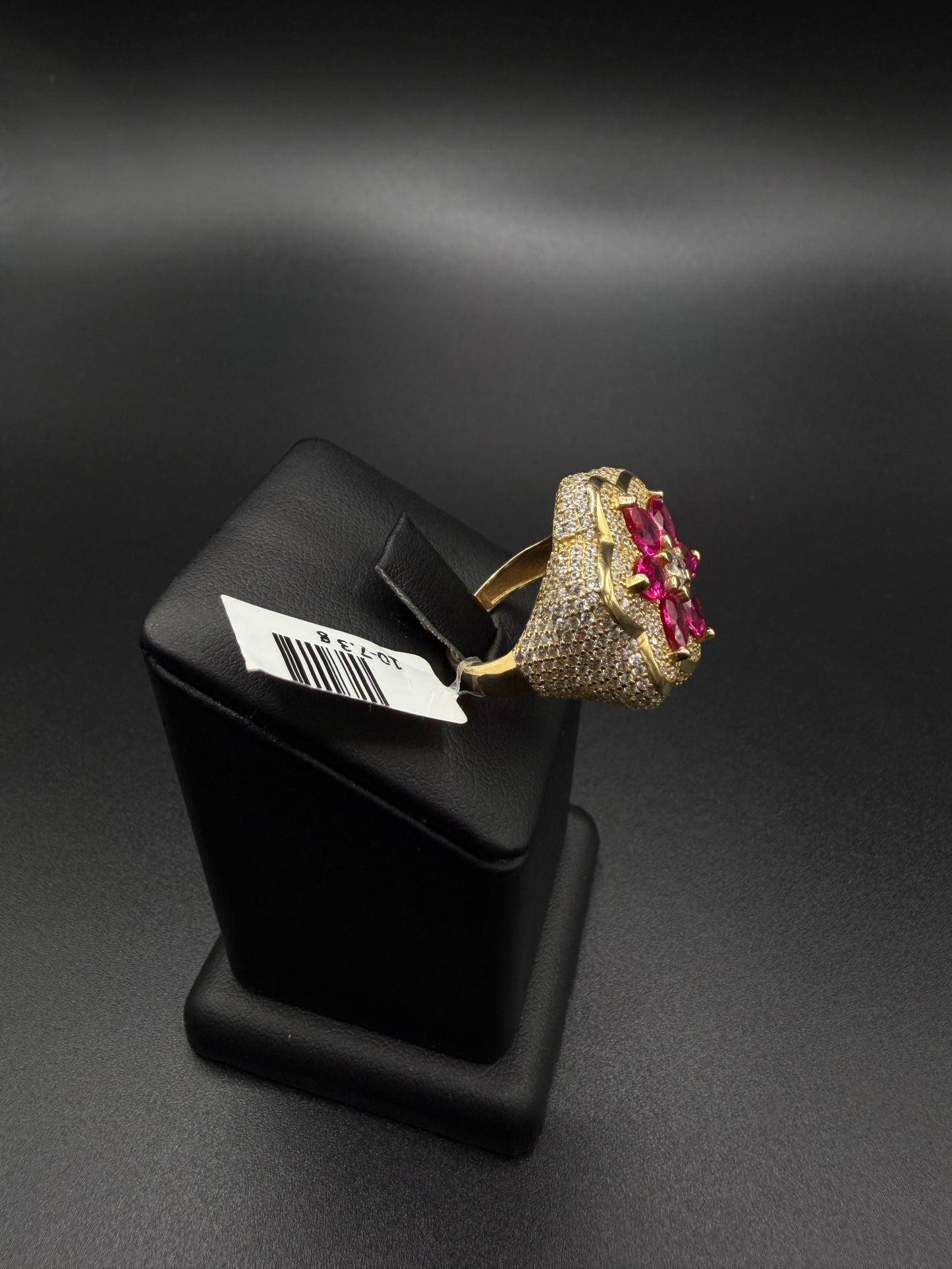 Women's Flower Ring, 10K Gold, Size 8