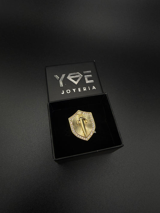 14k Gold Sword Ring, Size 10