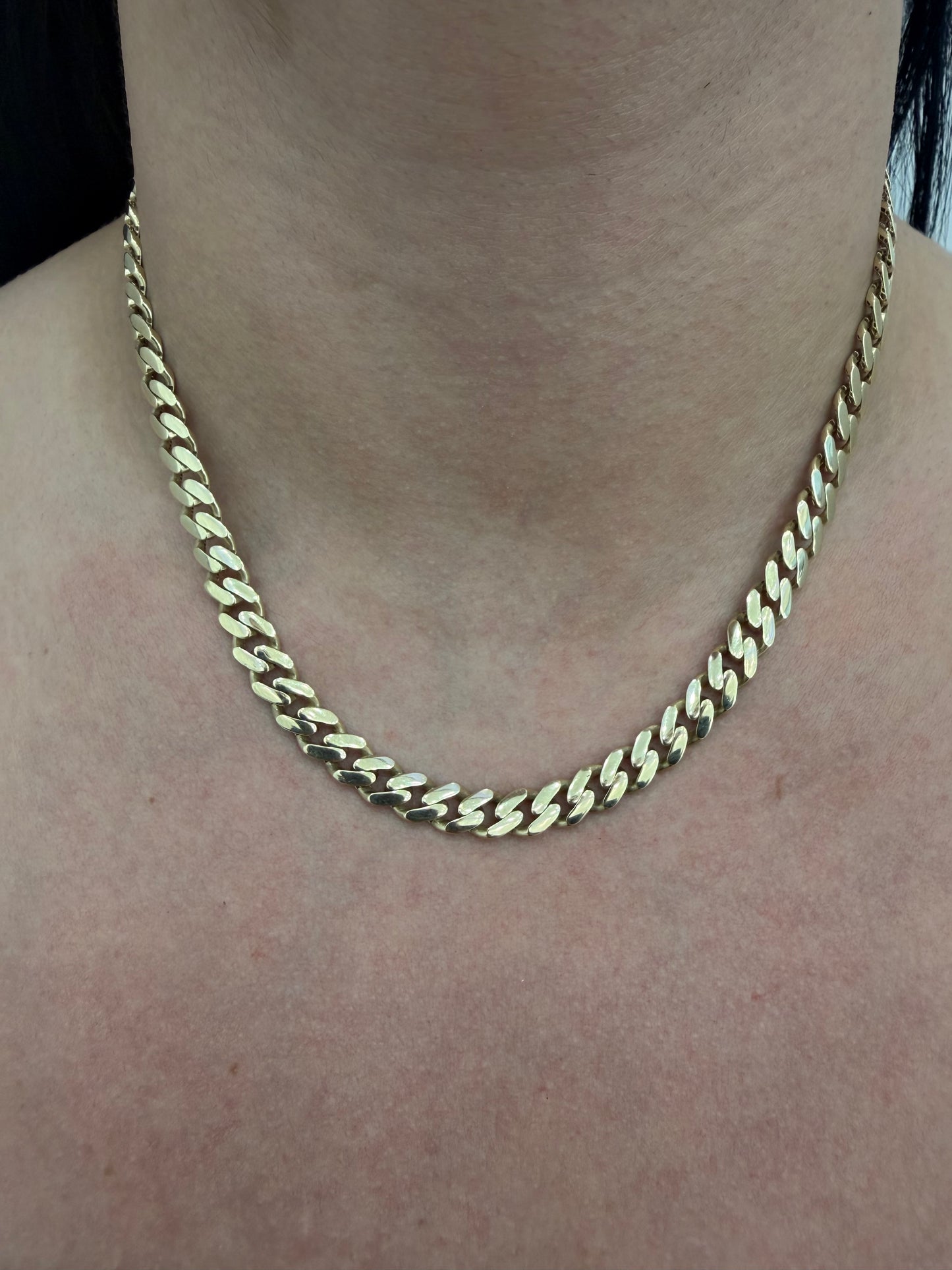 Monaco Chain (Hollow) – 10K Gold, 7 mm x 18”