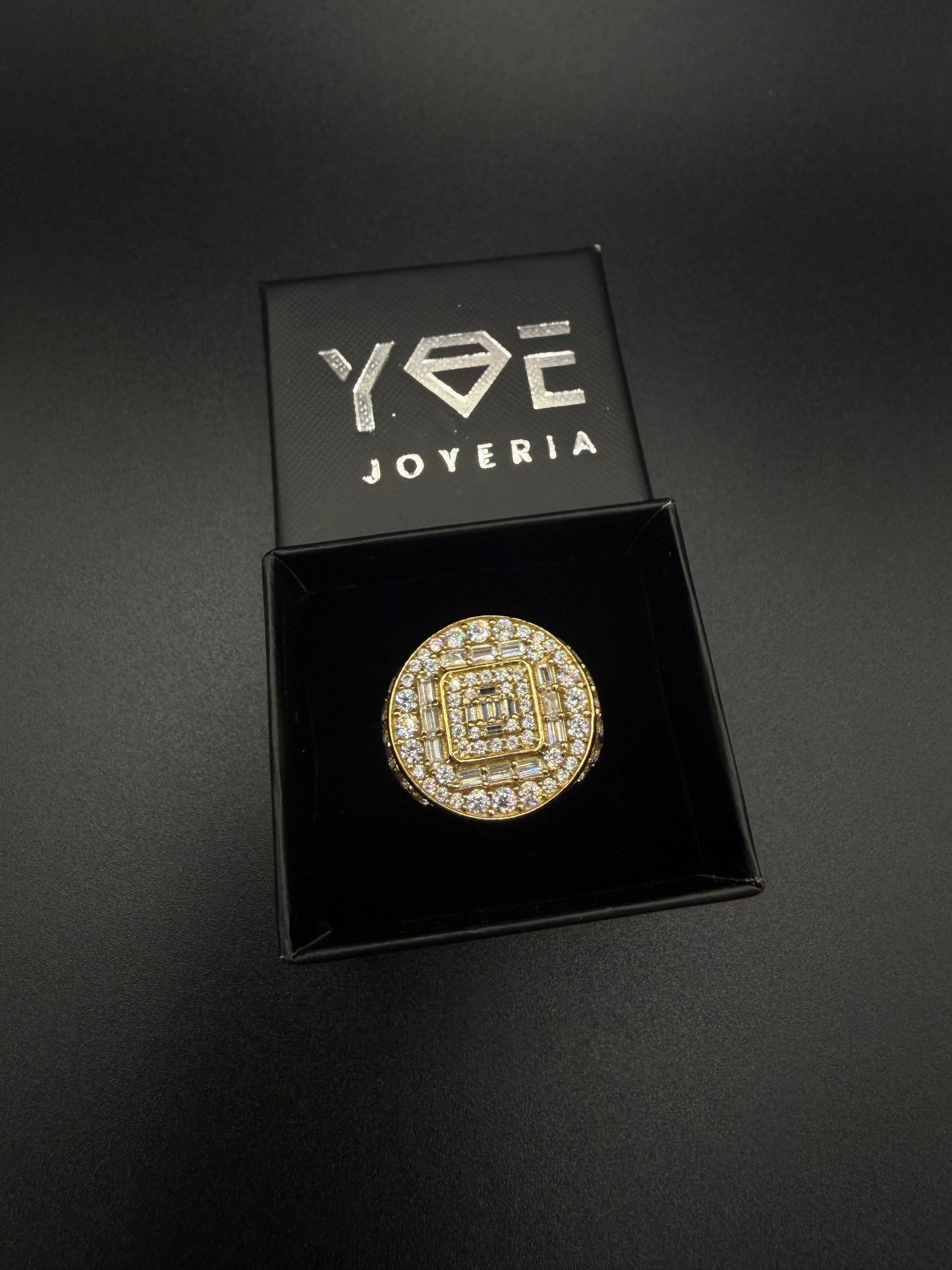 14k Gold Ring with Stones, Size 11