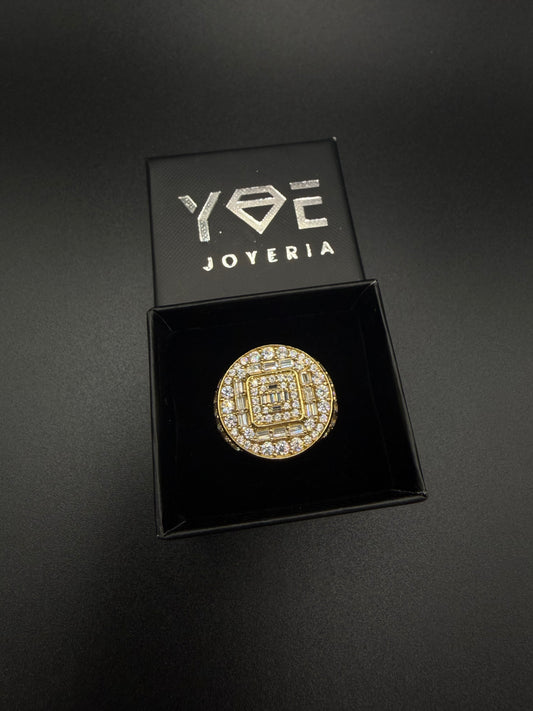 14k Gold Ring with Stones, Size 11