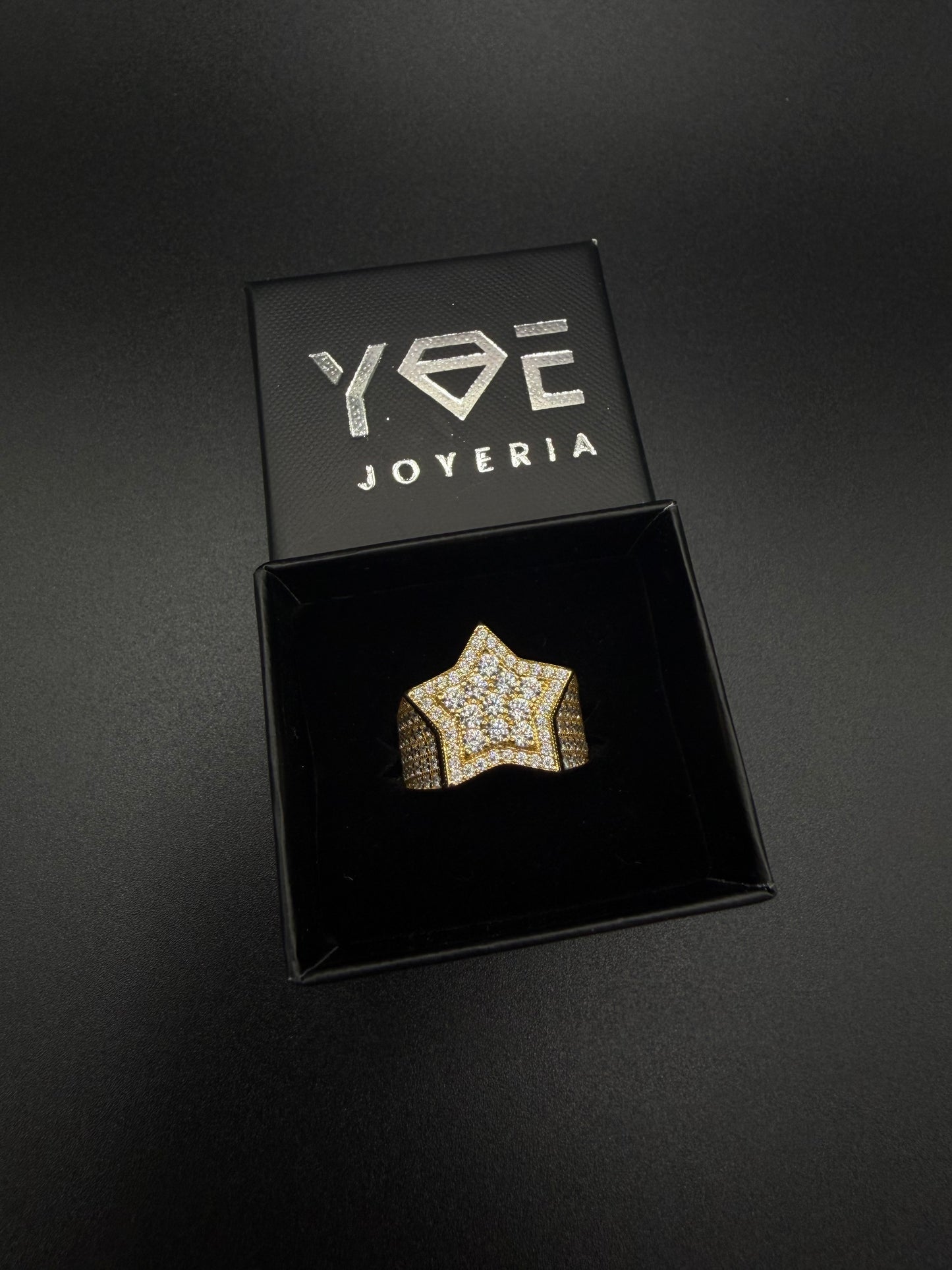 14k Gold Star Ring, Size 10