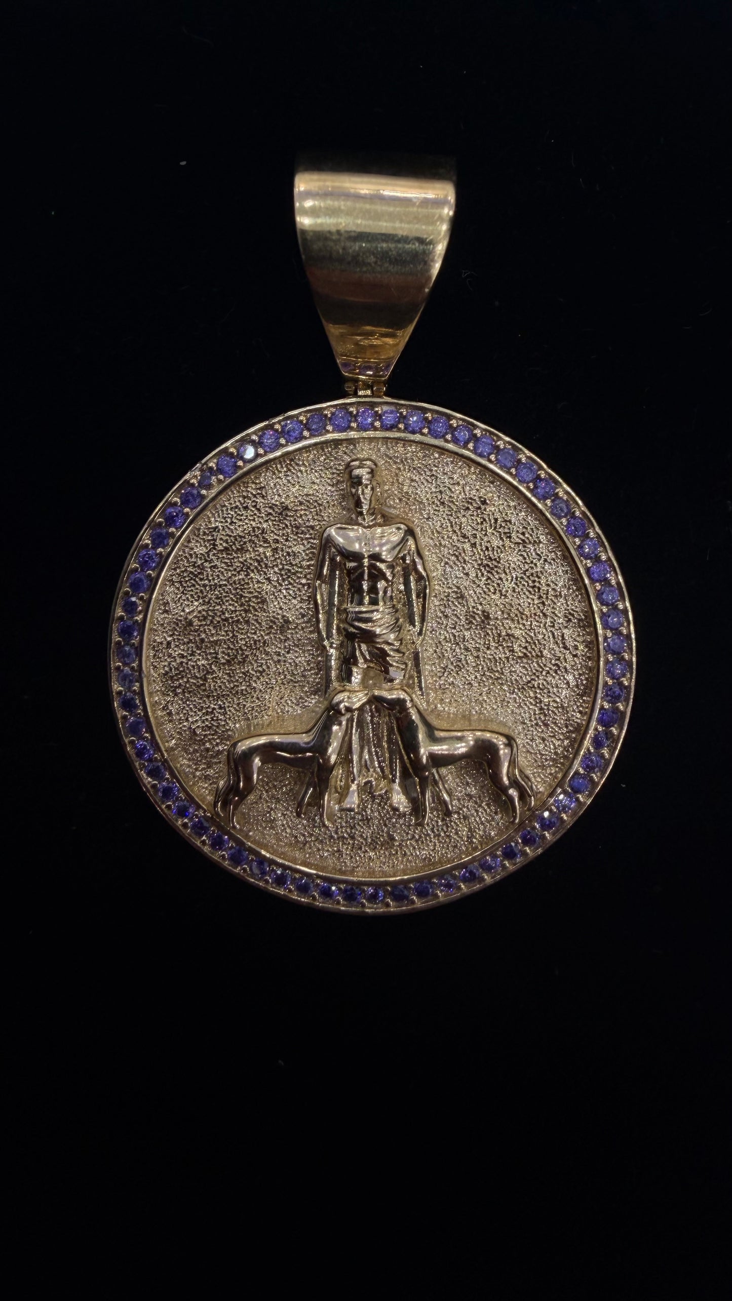 Saint Lazarus Pendant 10k gold