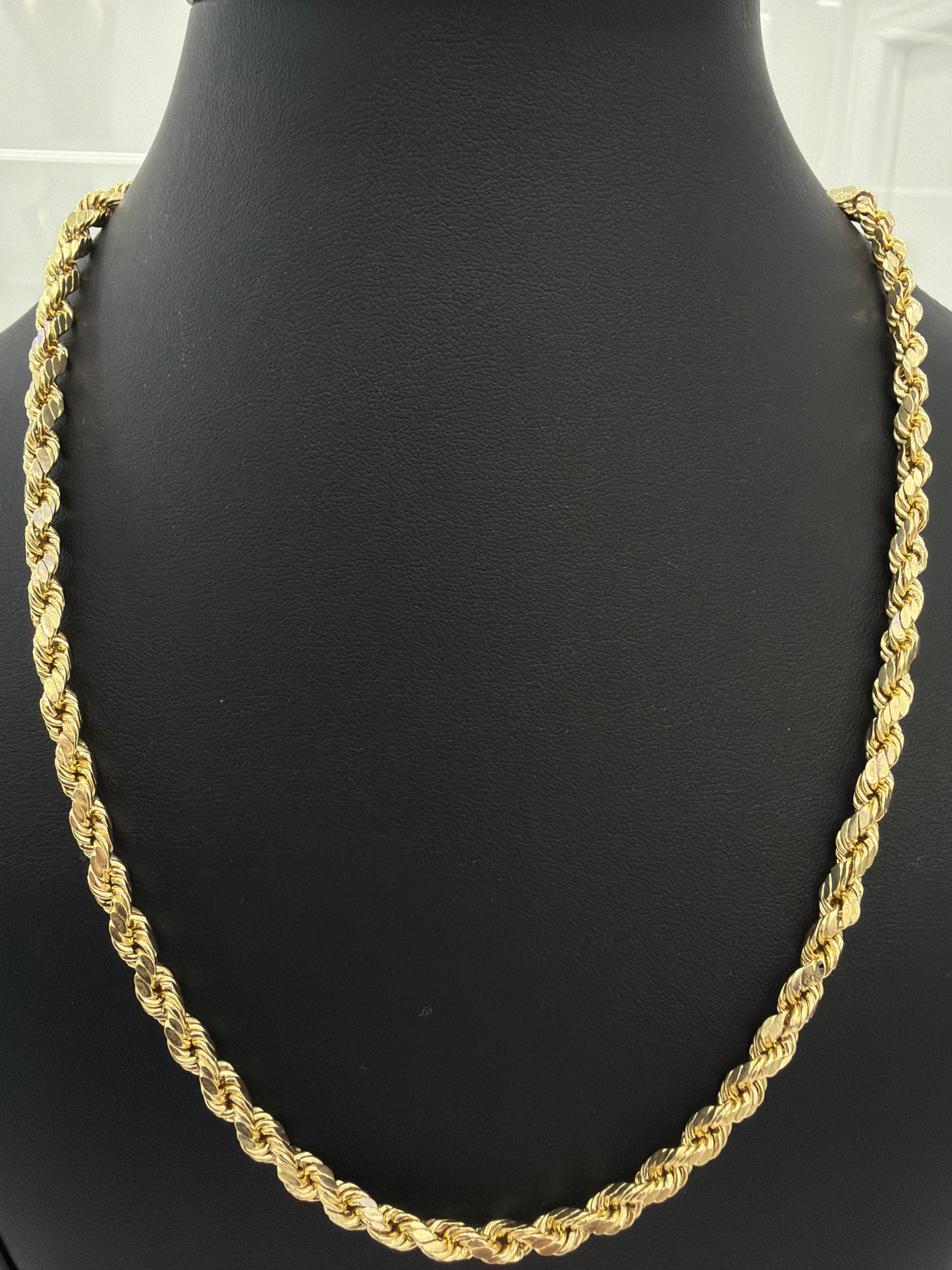 Rope Chain (Hollow) 4mm – 10K Gold