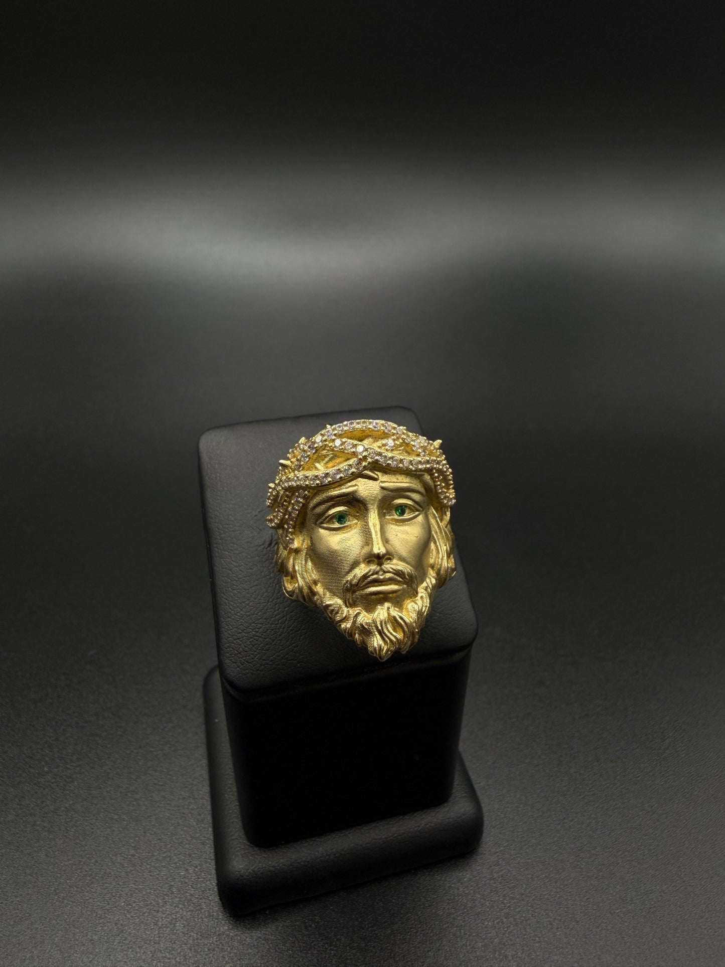 10K Jesus Ring, Size 9 1/2