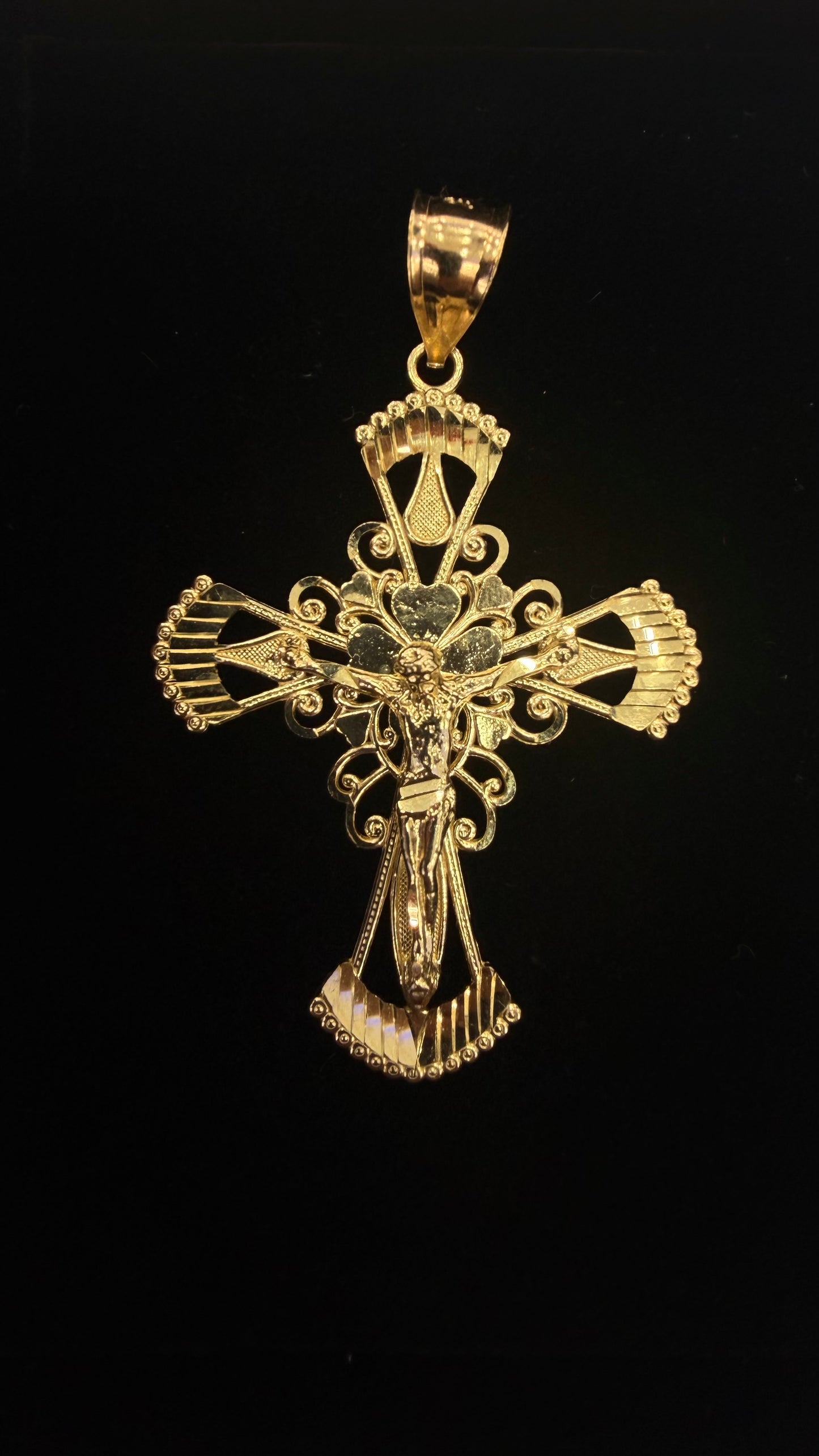 Jesus Cross Pendant 10k gold