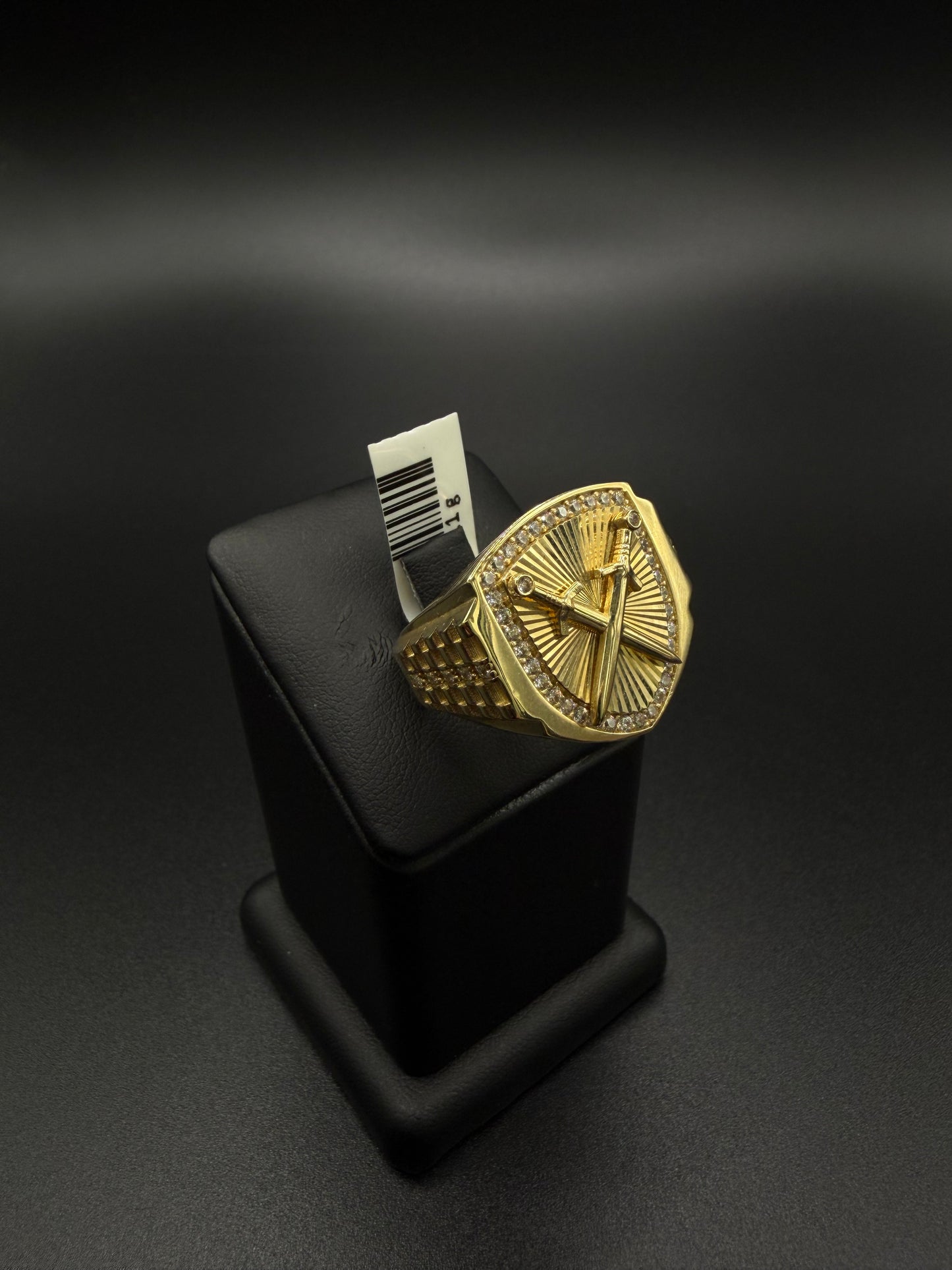 14k Gold Sword Ring, Size 10