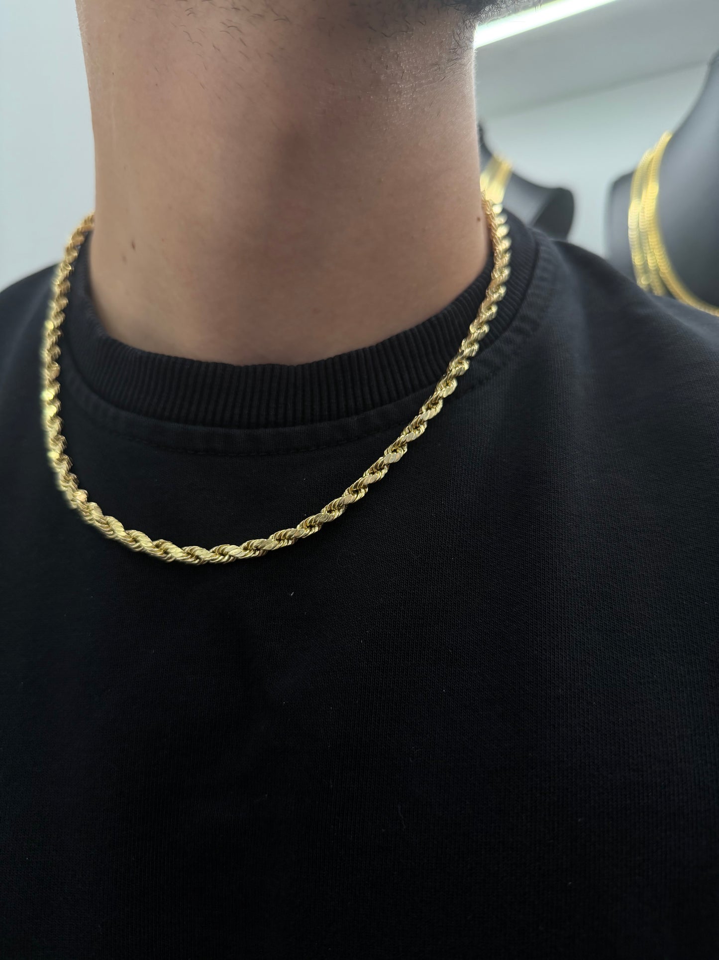Rope Chain (Hollow) 4mm – 10K Gold