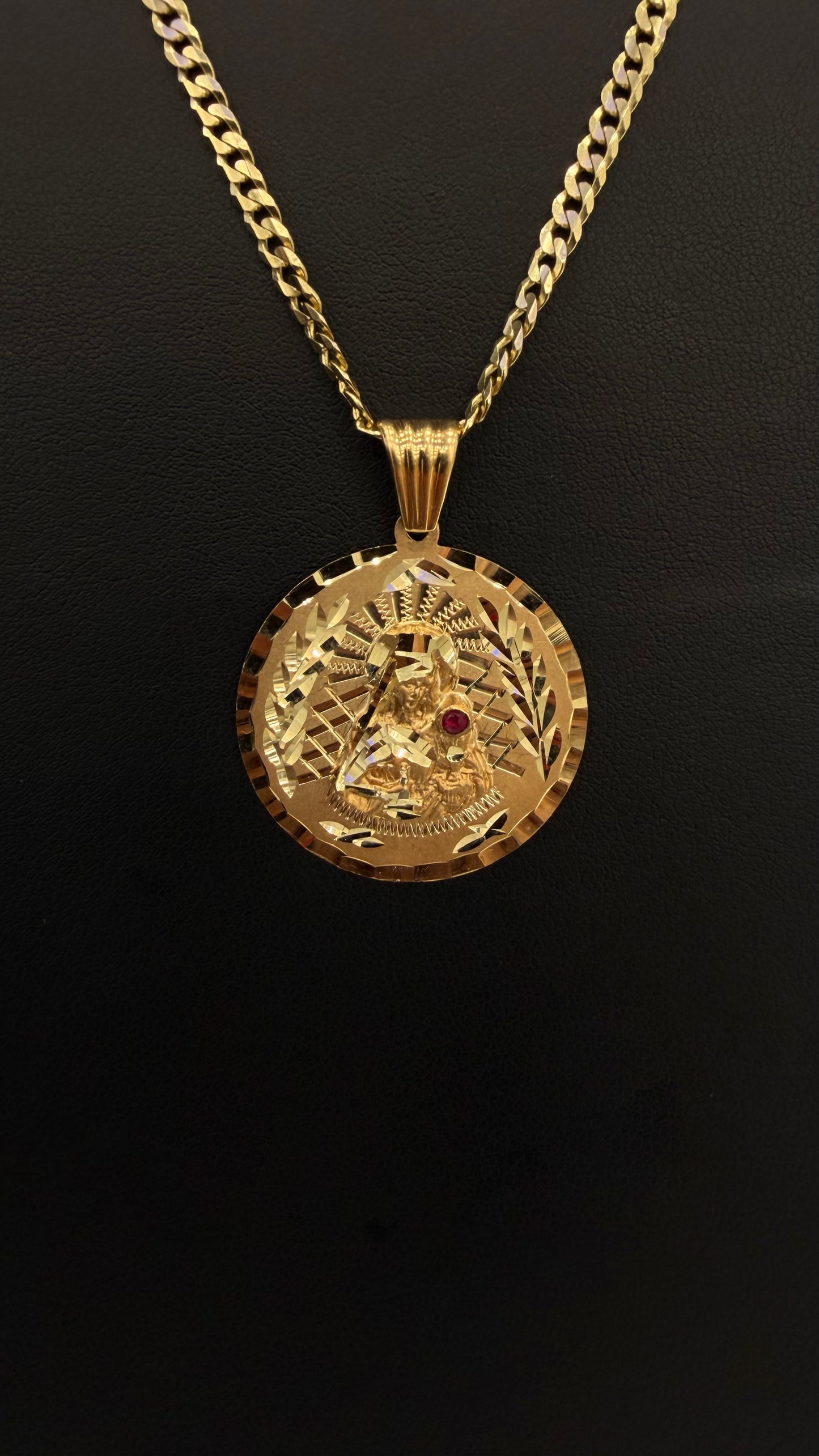 Saint Barbara Pendant 10k gold