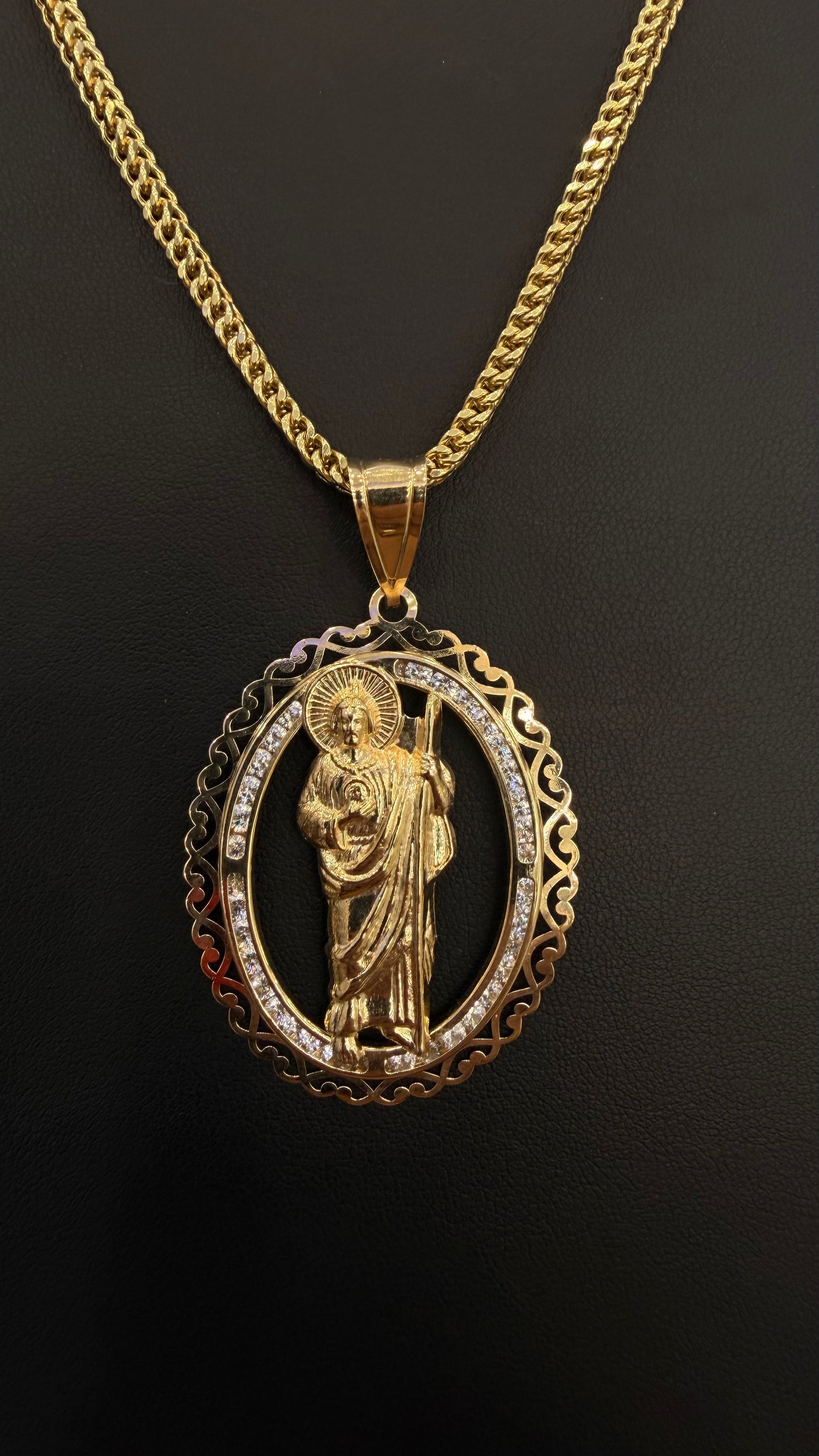 Saint Jude pendant 10k gold
