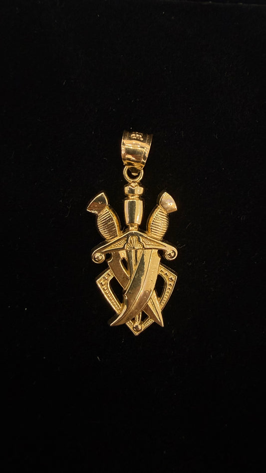 Sword pendant 10k Gold