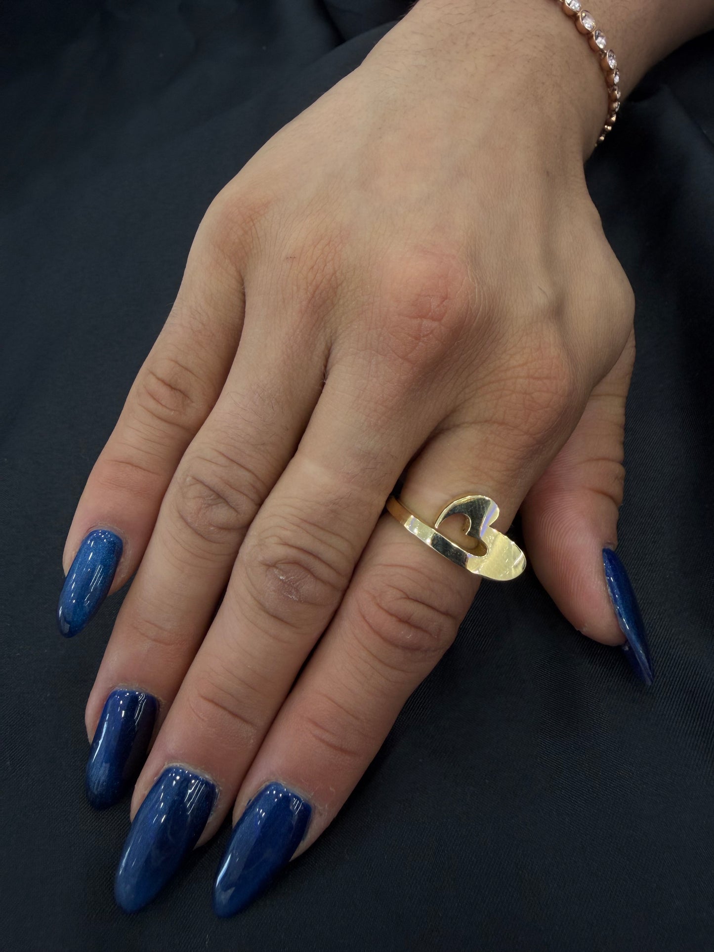Women's 14k Gold Heart Ring, Size 8 1/2