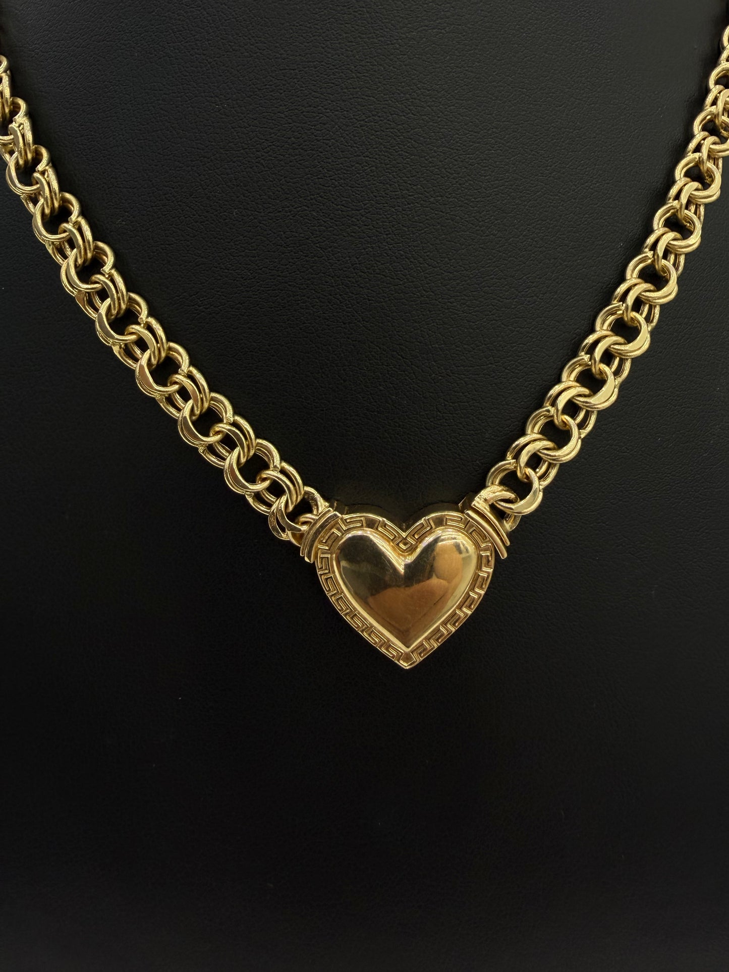 Women's Choker (Heart) – 14k Gold