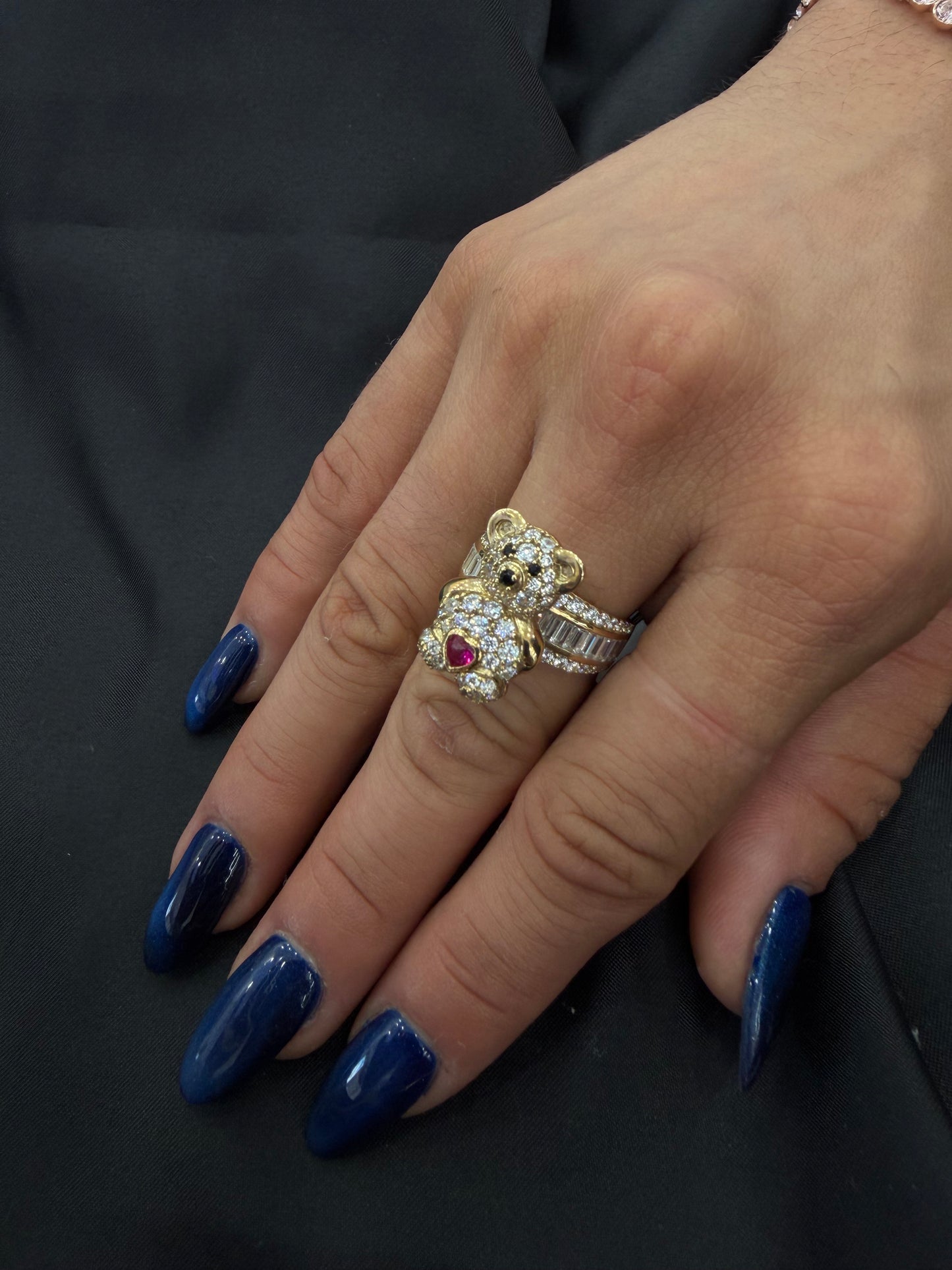 Women's Bear Ring, 10K Gold, Size 8