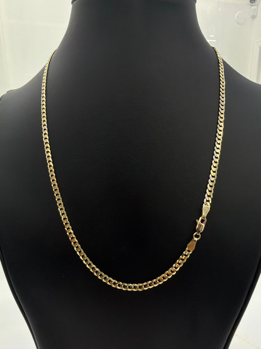 4mm x 20” Diamond-Cut Chain – 10K Gold