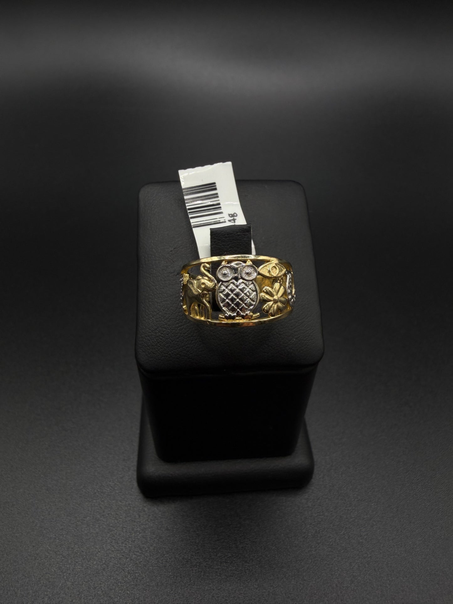 Women's "Luck" Ring – 10K Gold, Size 7.5