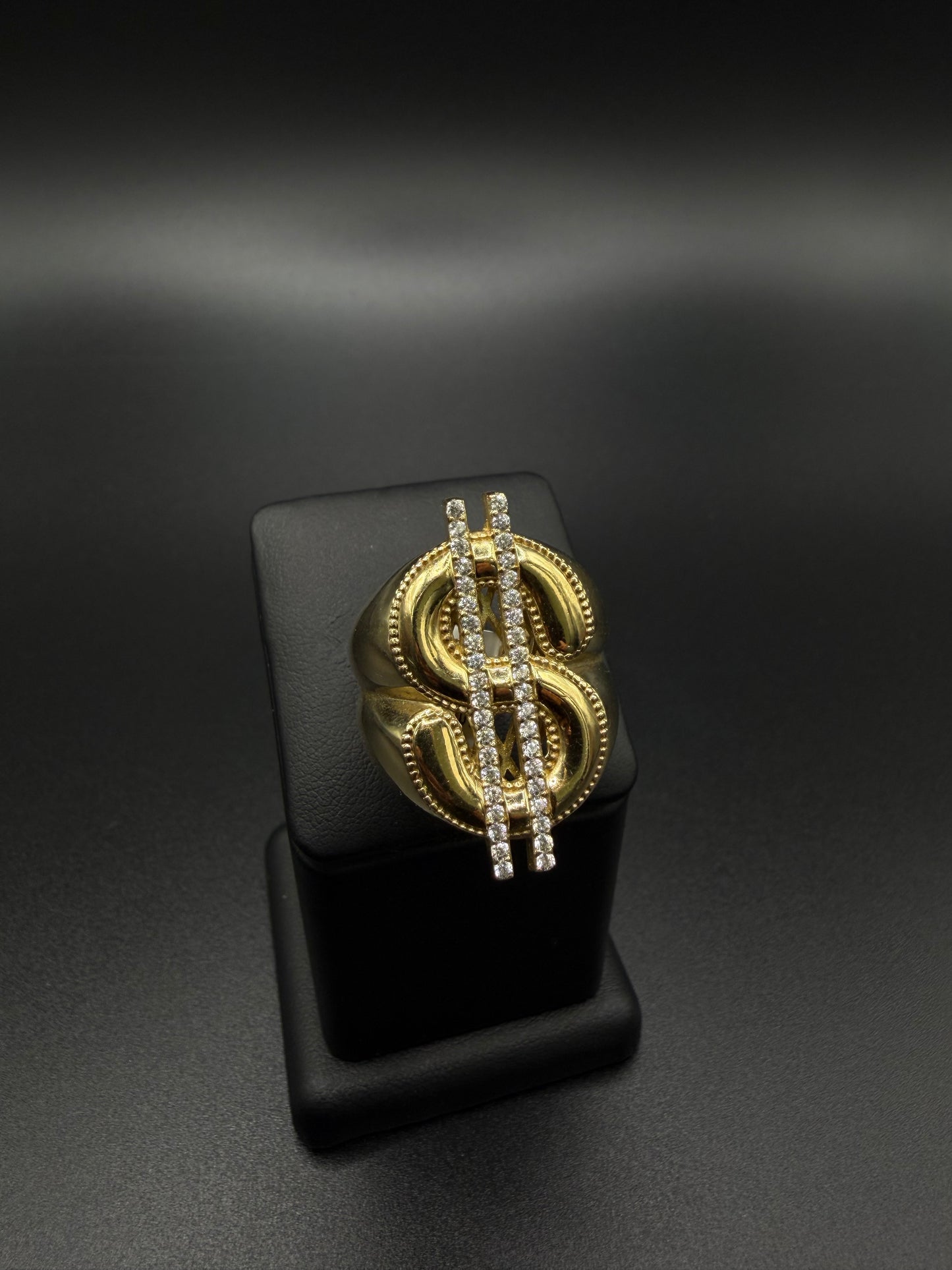 Dollar Sign Ring – 10K Gold, Size 10