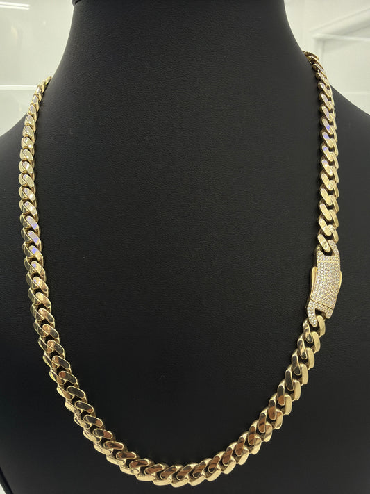 Monaco Chain 7.5 mm x 20” 10k Gold