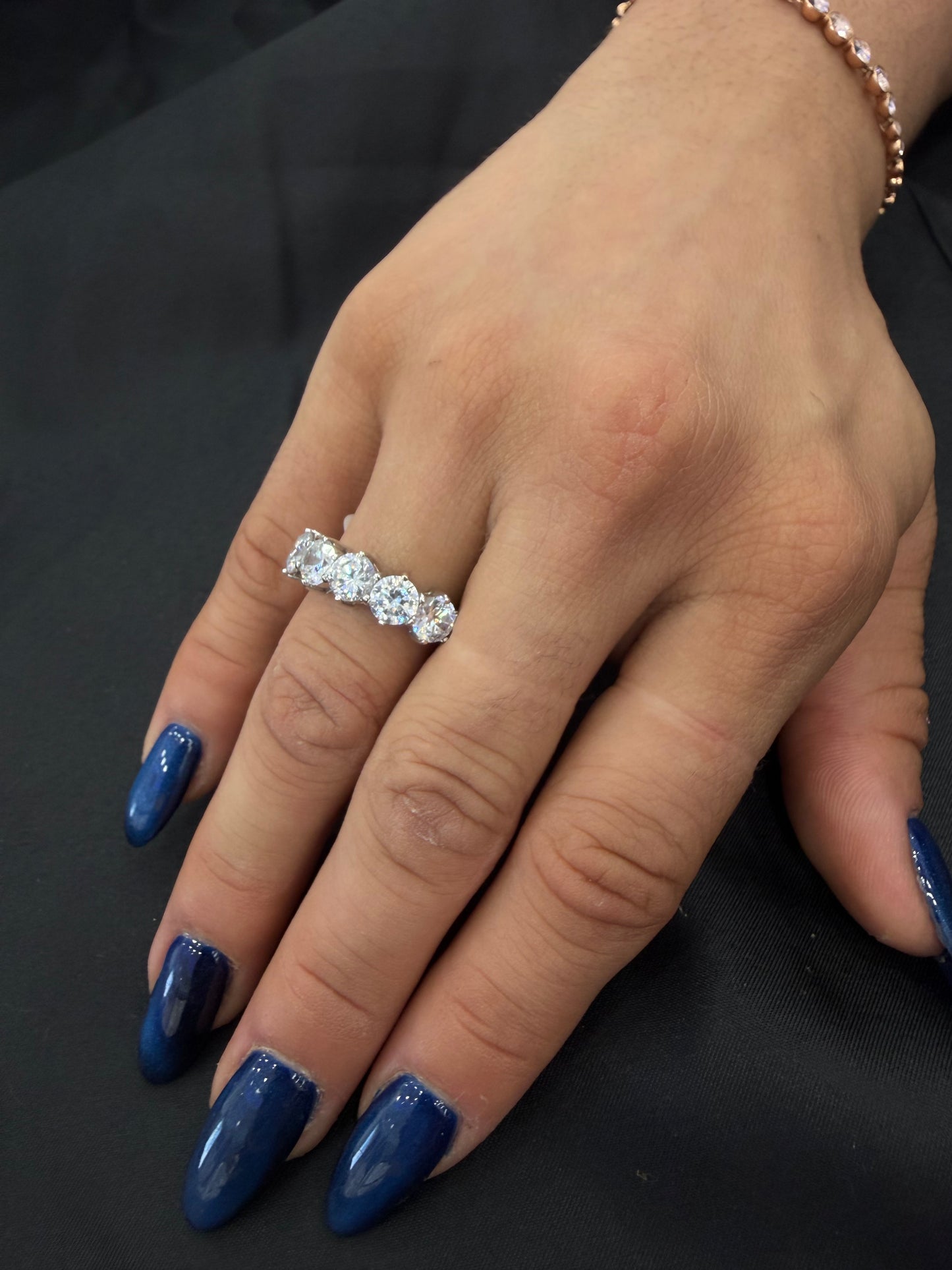 Women's 10k White Gold Ring, Size 8