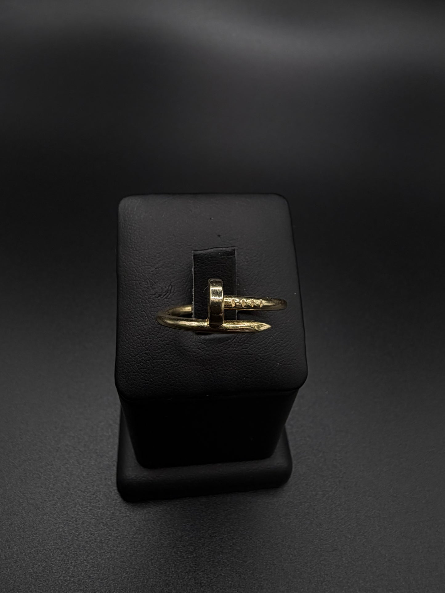 Women's Nail Ring, 14k Gold, Size 8 1/2