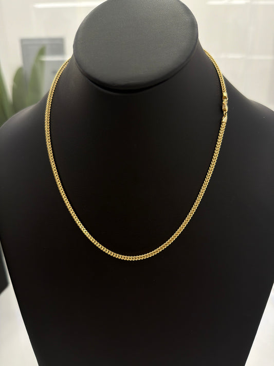 Franco Chain (Hollow) – Real 10K Gold
