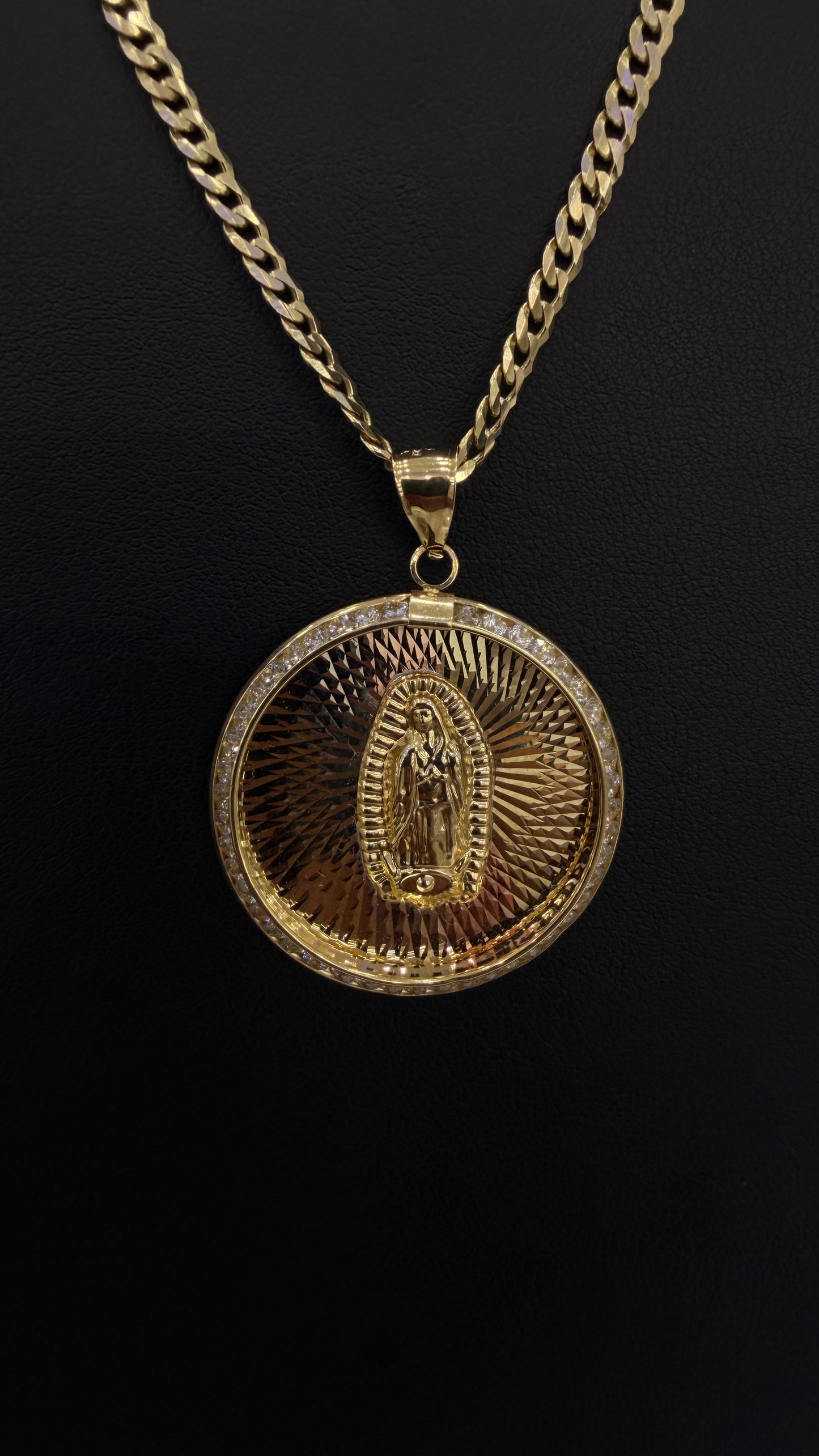 Virgin of Guadalupe Pendant 10k gold