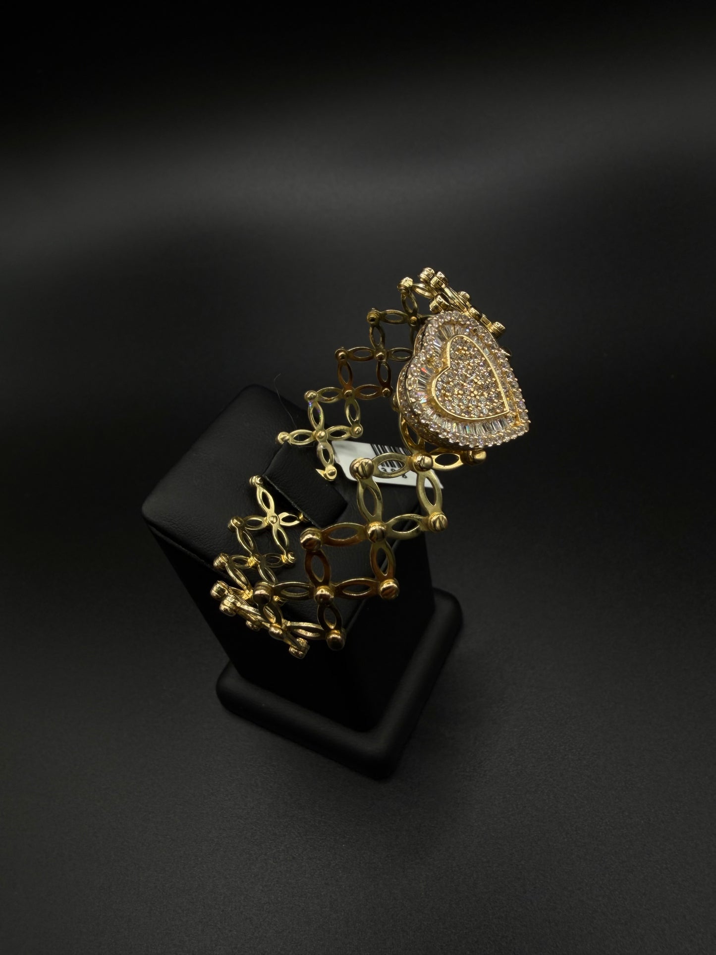 Women's Heart Bracelet – 10K Gold Ring