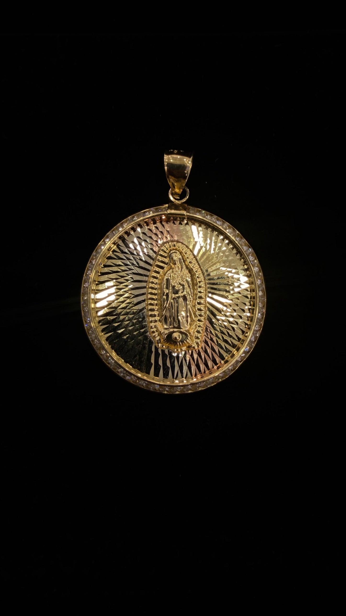 Virgin of Guadalupe Pendant 10k gold