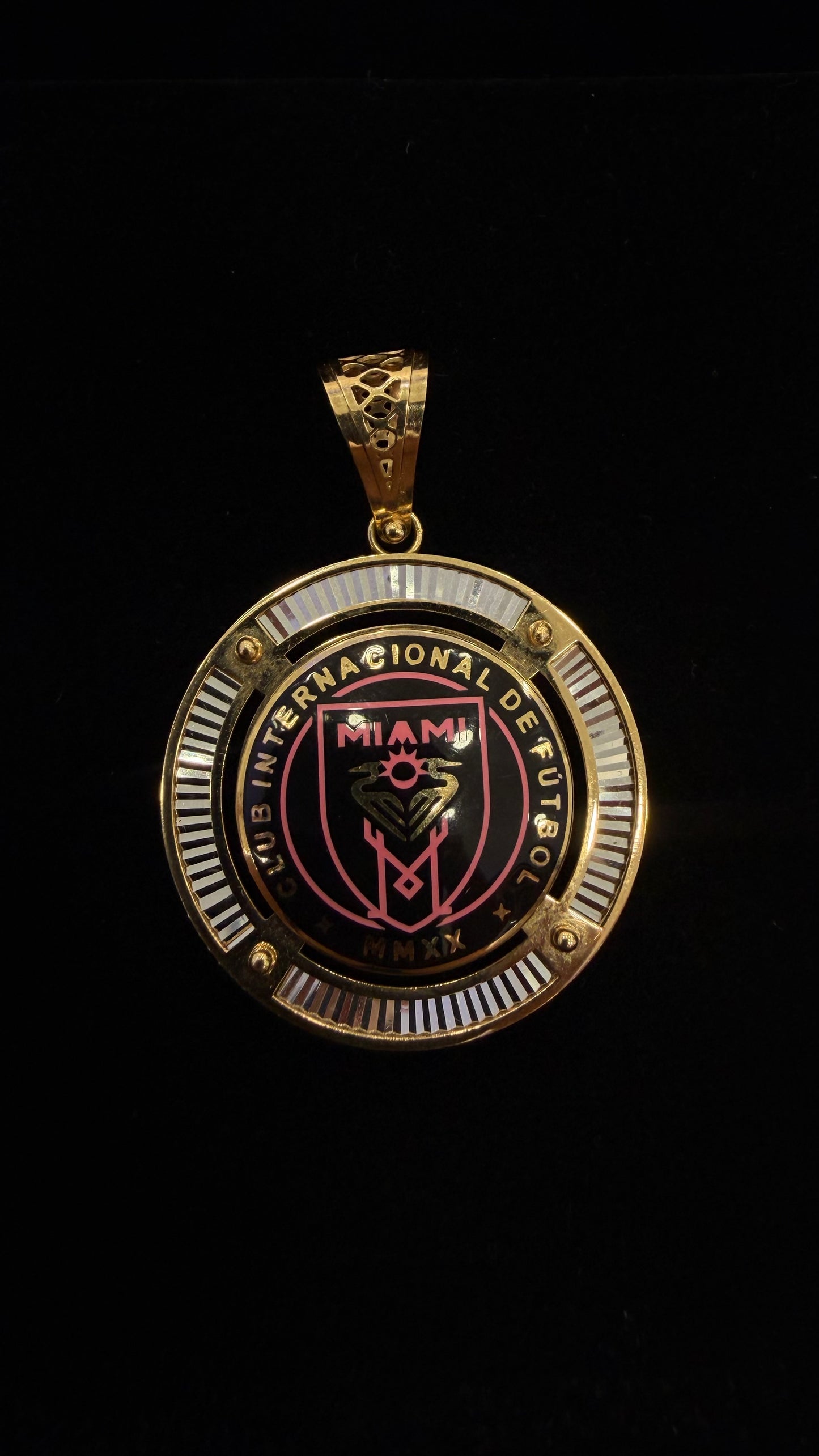 Inter Miami Pendant ⚽️ 14k Gold
