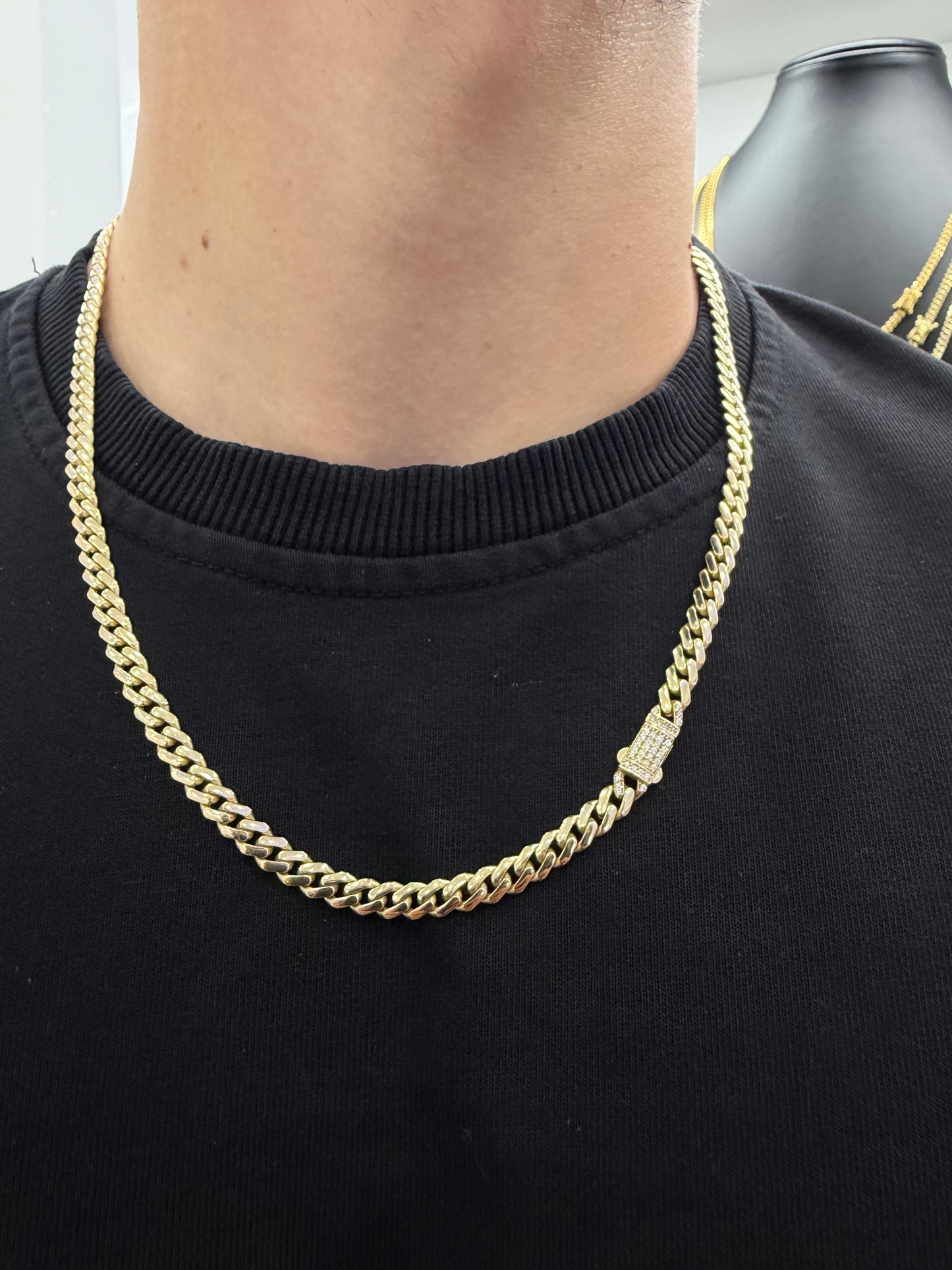 Monaco Chain 5.5 mm 10k Gold ( Hollow )