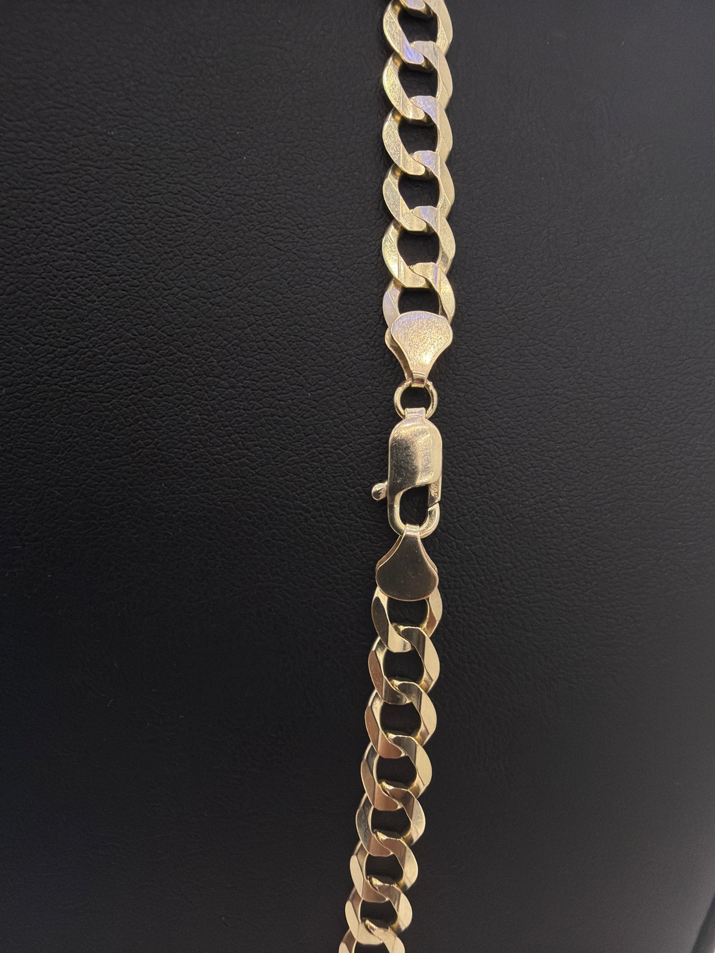 10K Gold Shine-Cut Chain, 7 mm x 22”