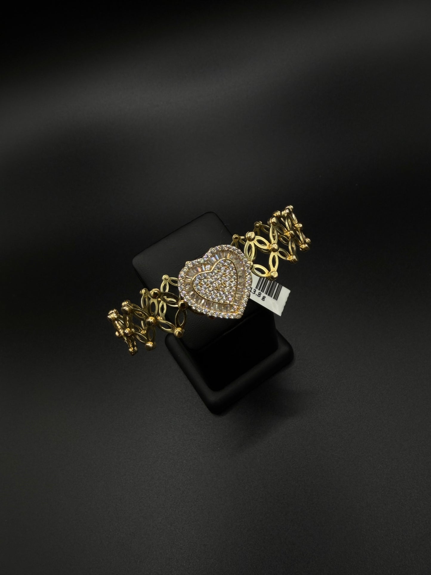 Women's Heart Bracelet – 10K Gold Ring