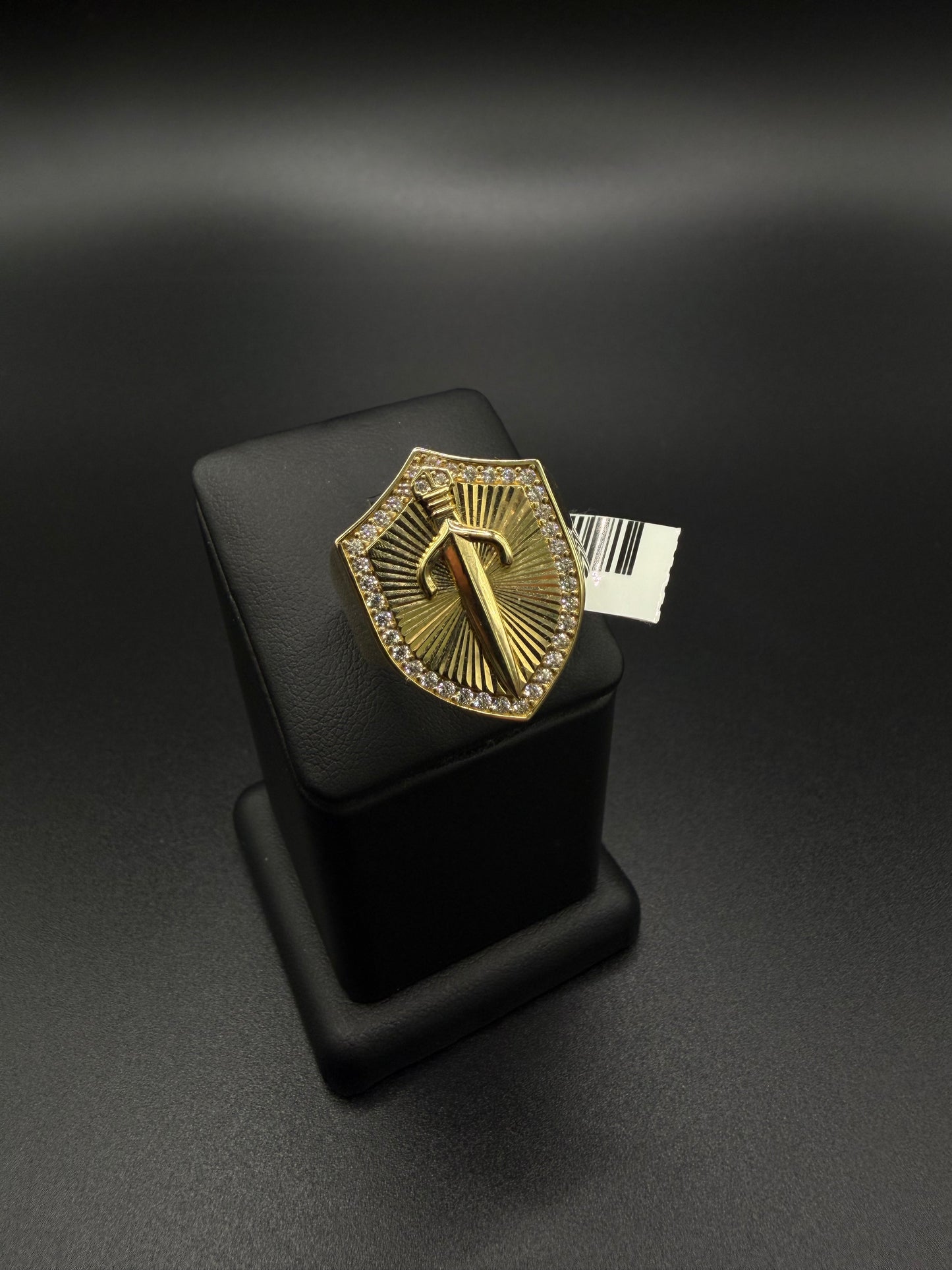 14k Gold Sword Ring, Size 10