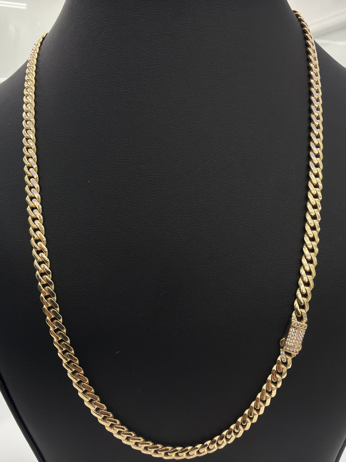 Monaco Chain 5.5 mm 10k Gold ( Hollow )