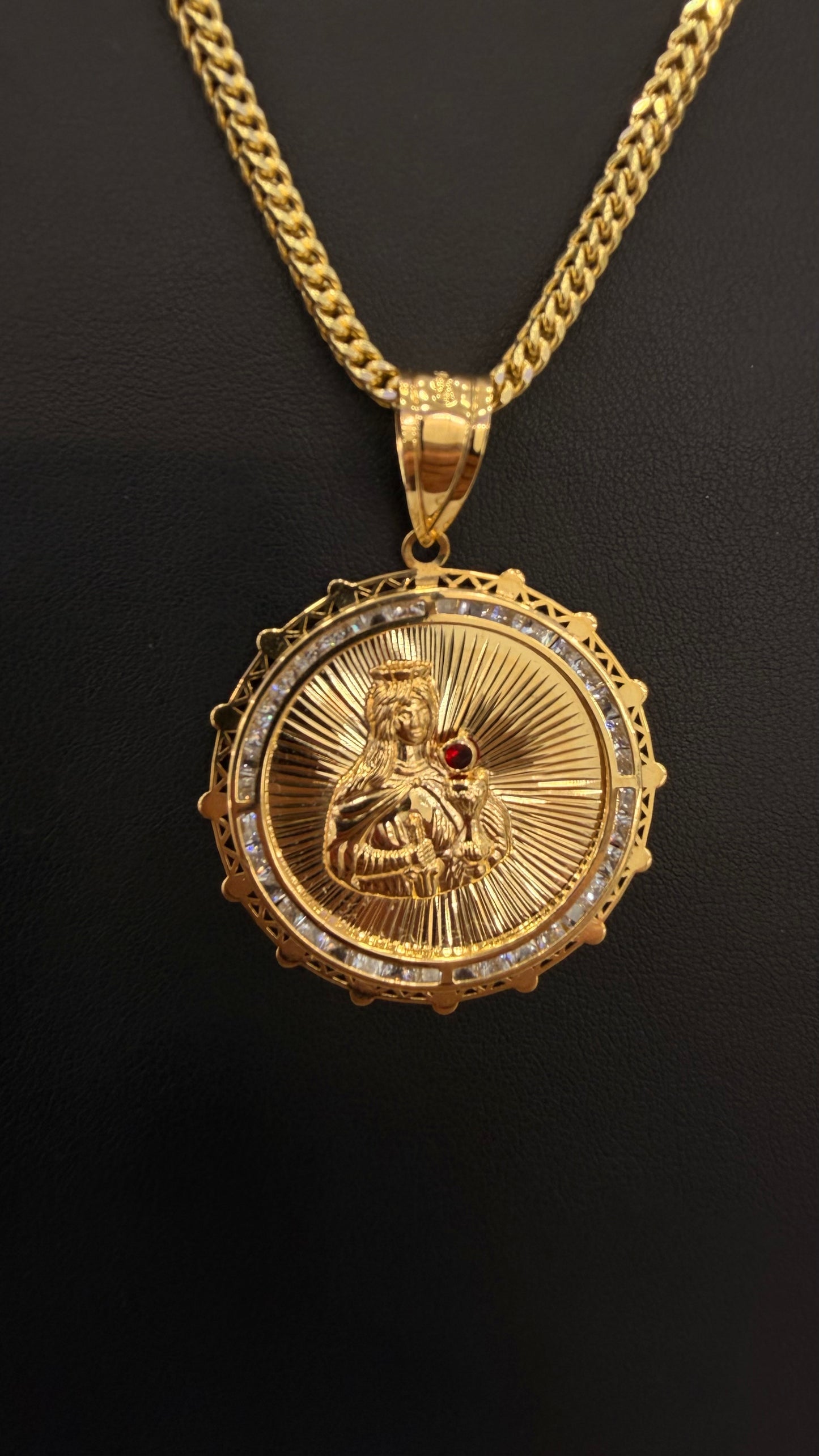 Saint Barbara Pendant 10k gold