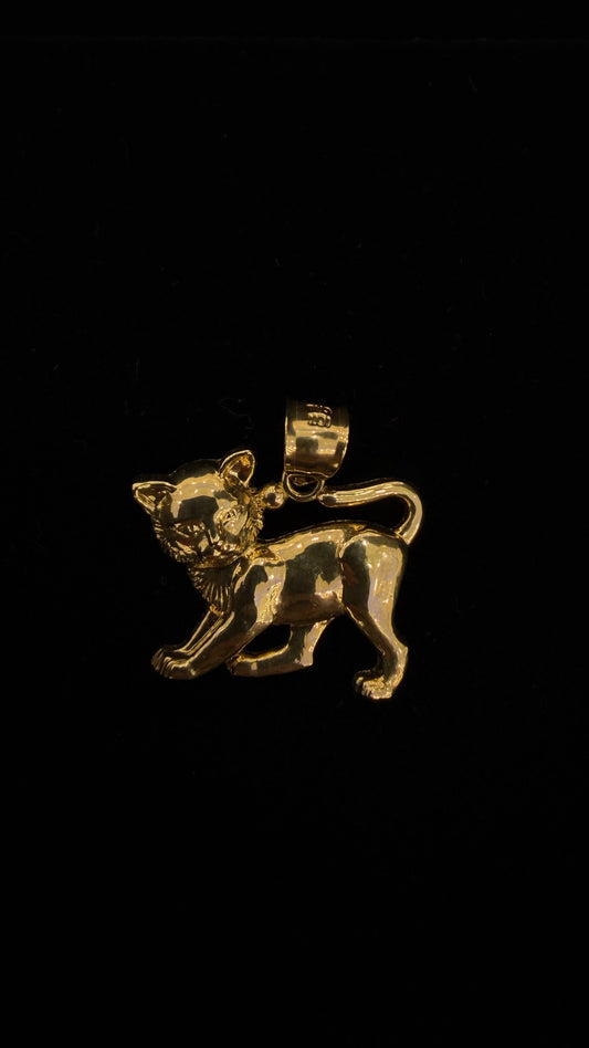 Cat Pendant 10k gold