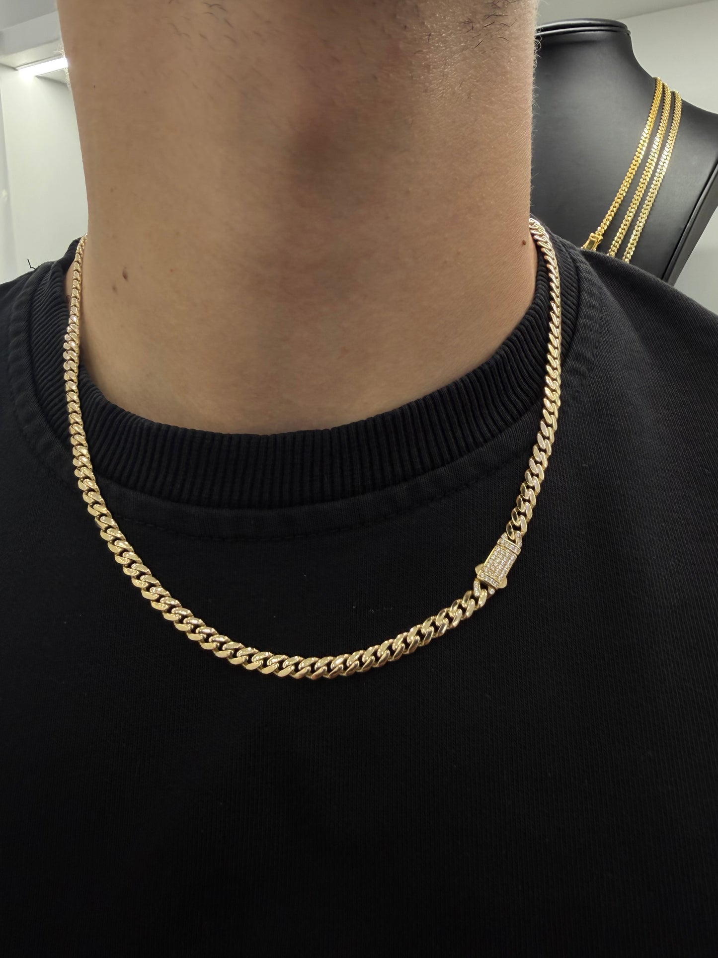 Monaco Chain 4.5 mm x 20” 10k Gold