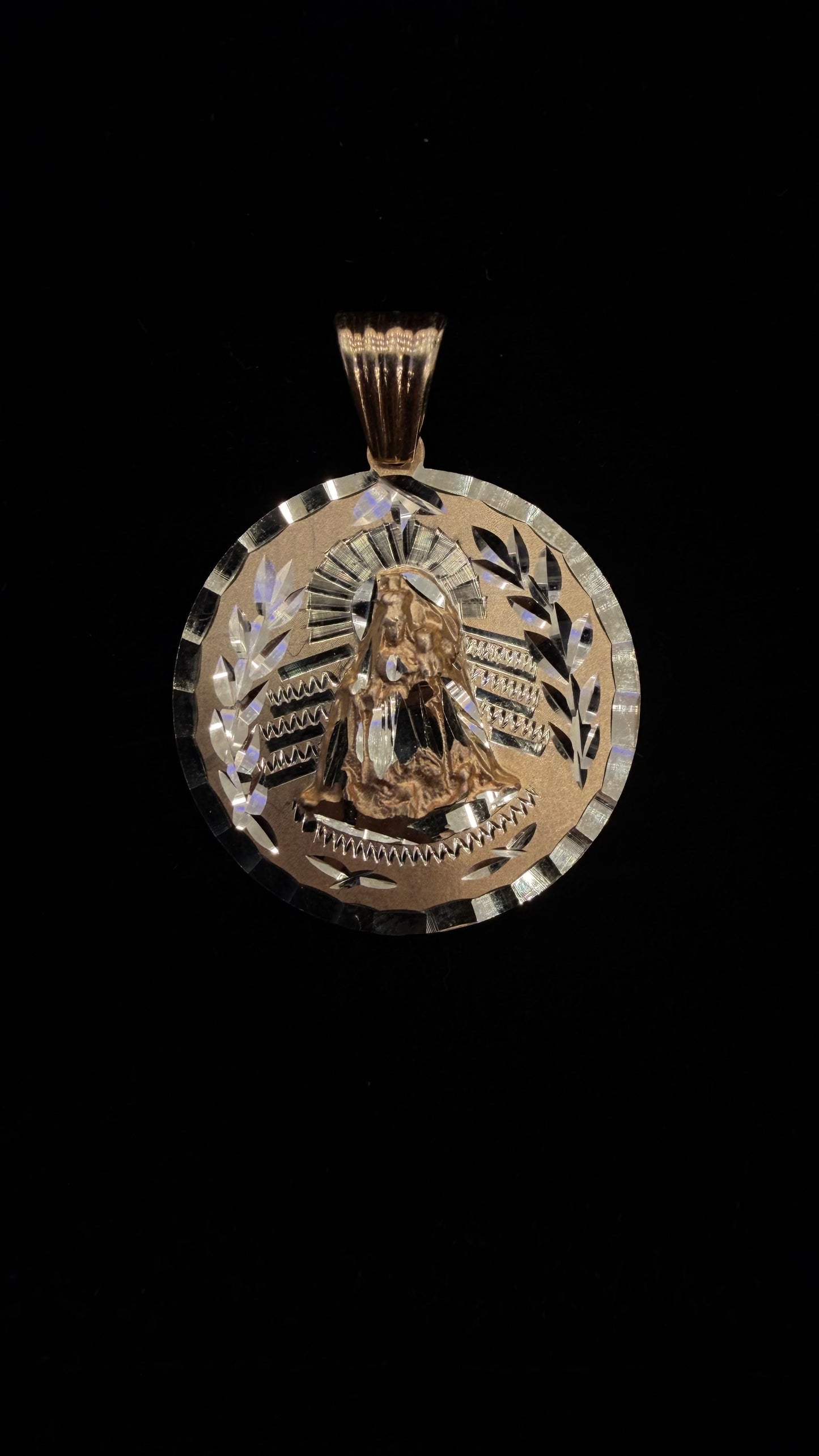 Virgin of Charity Pendant 10k gold