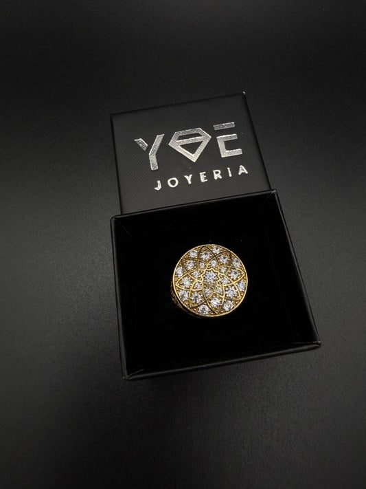 10k Gold Rosette Ring, Size 10
